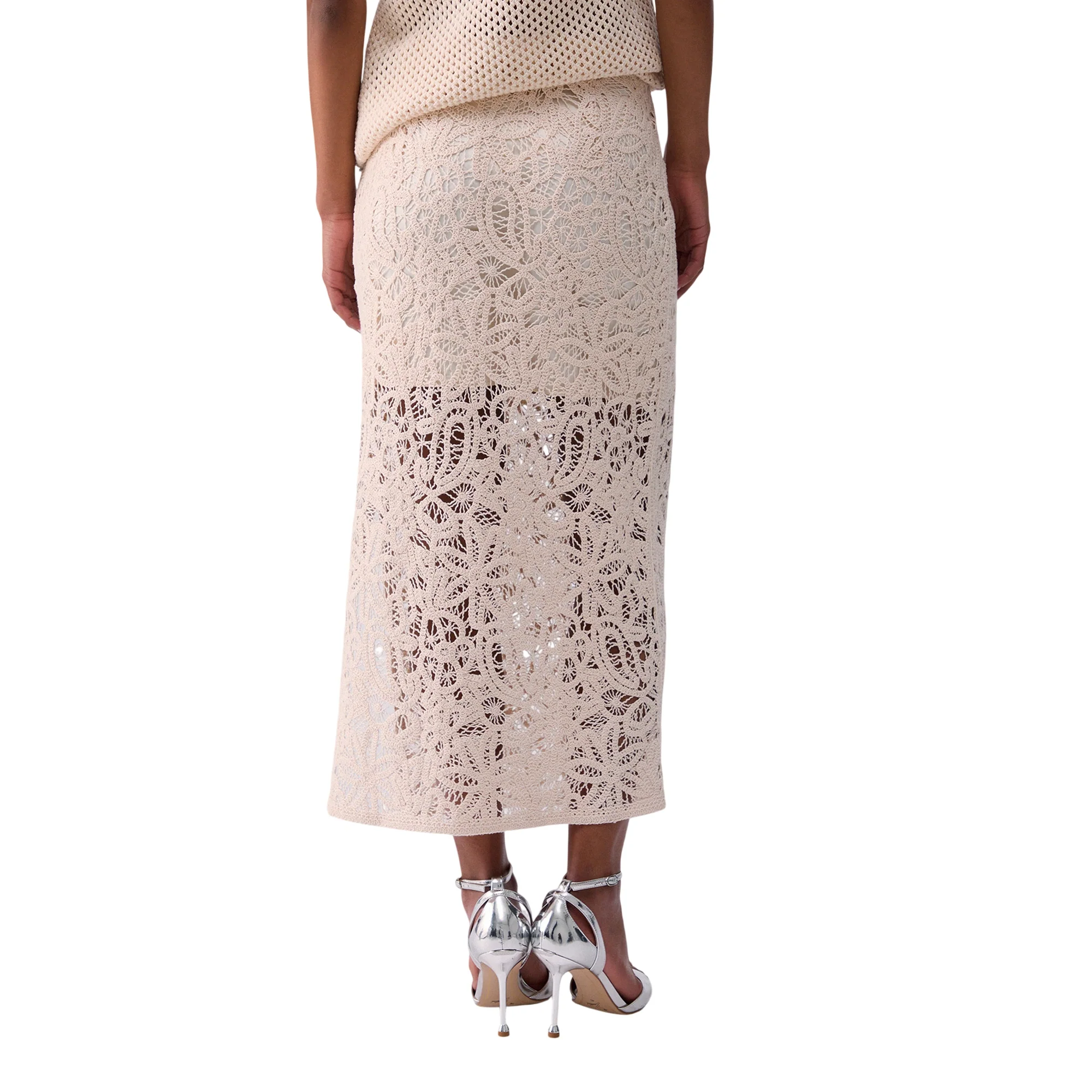 Gonna midi Donna in macramè - Image 3