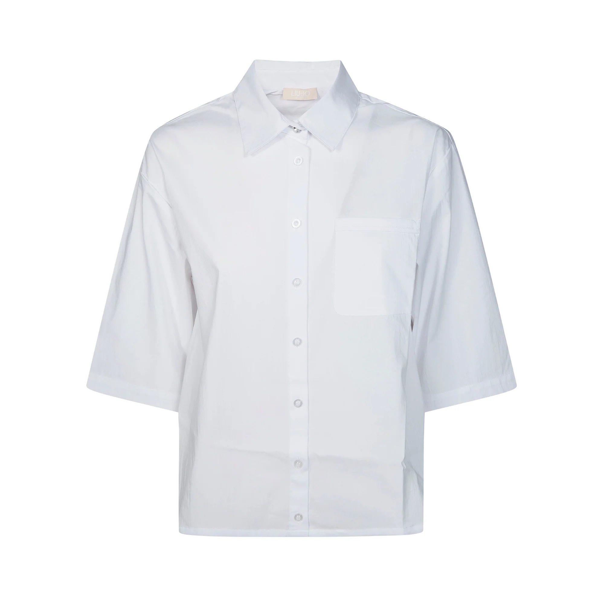 Camicia bianca con maniche a tre quarti
