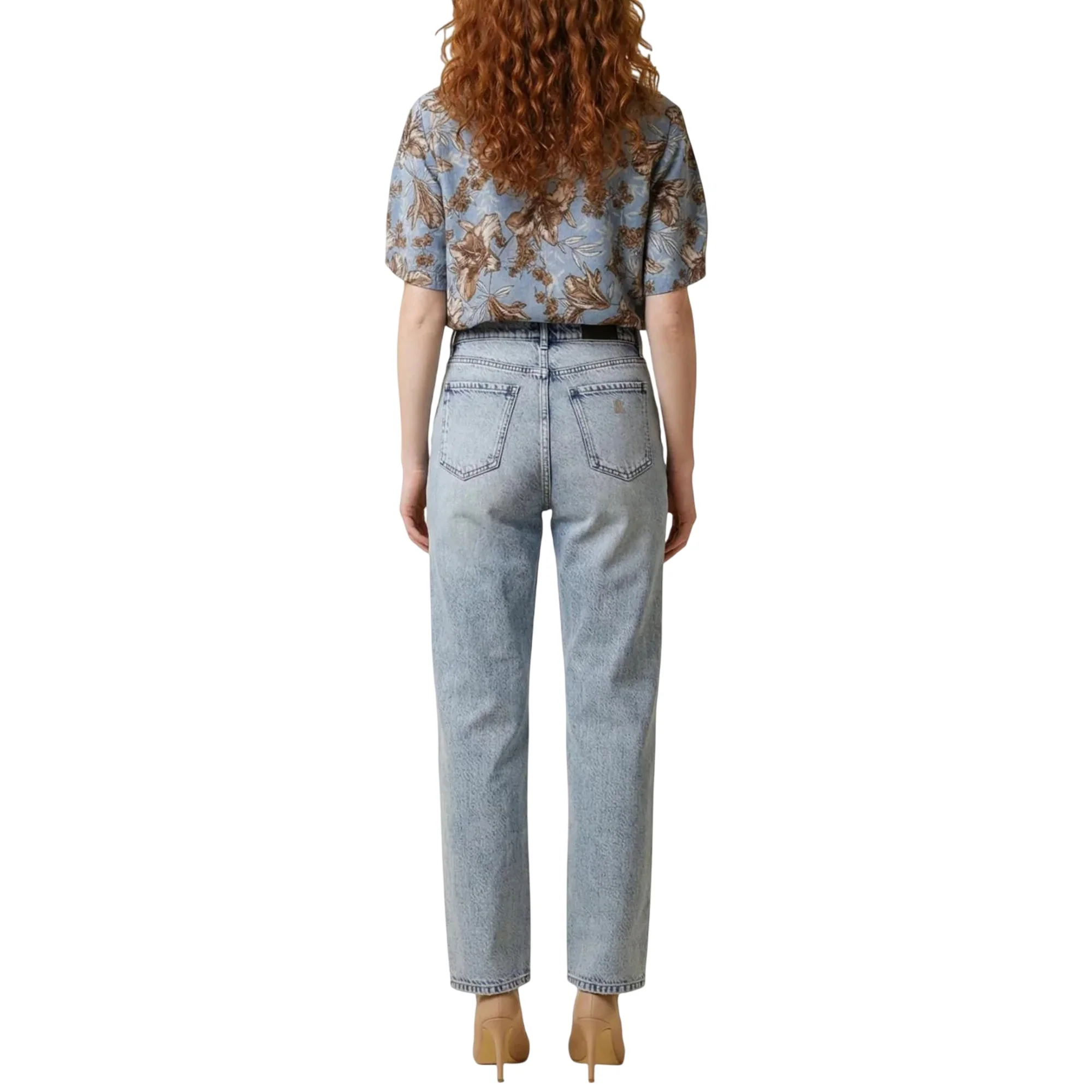 Maglia scollo tondo blue waves liles - Image 3