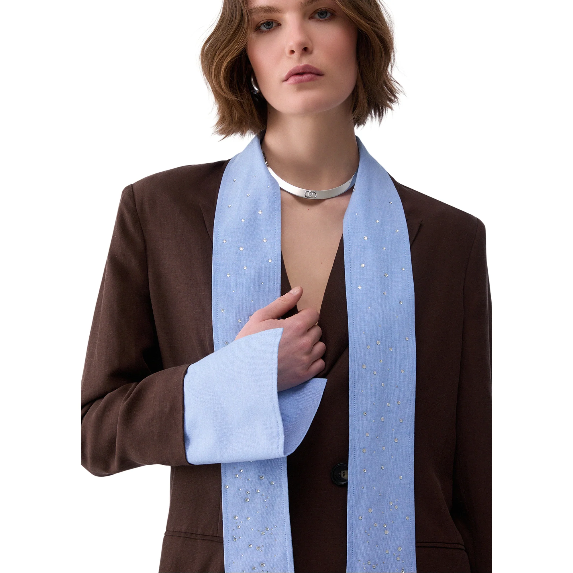 Blazer Donna con sciarpa rimovibile - Image 4