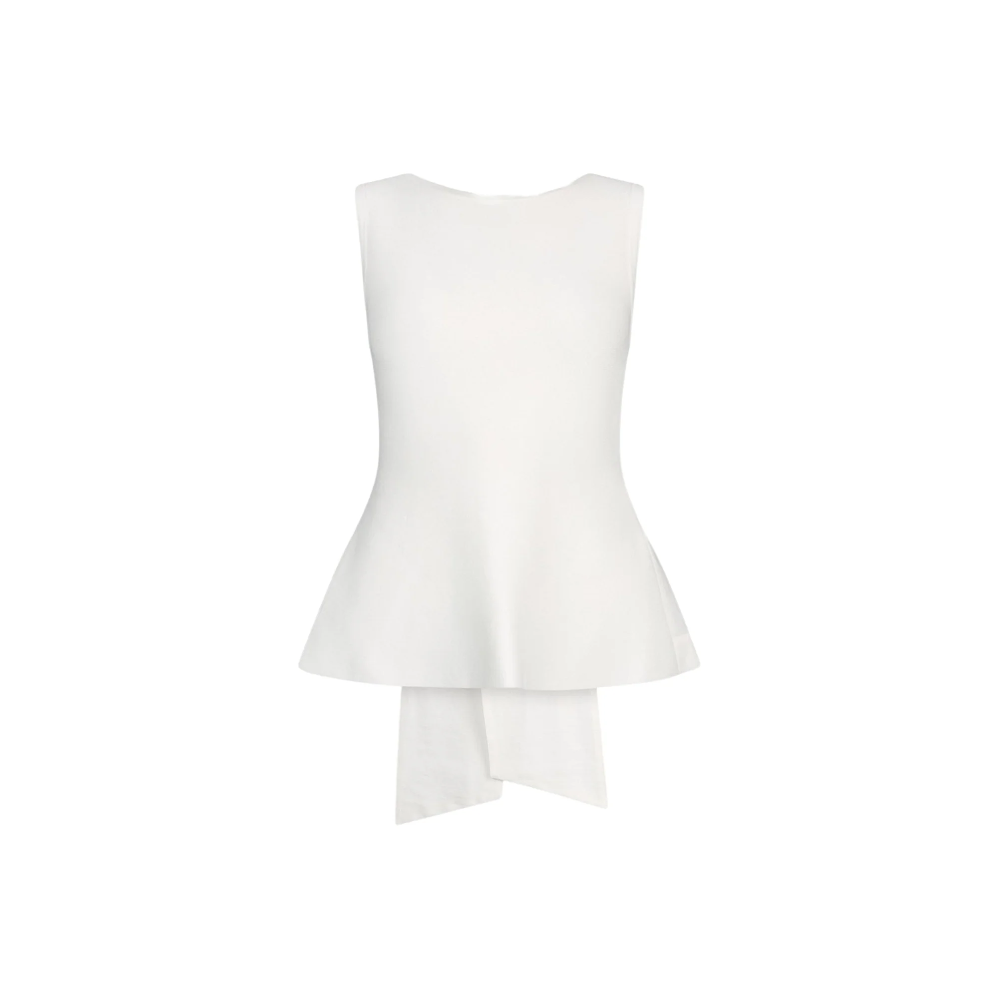 Top Donna con fiocco sul retro Bianco