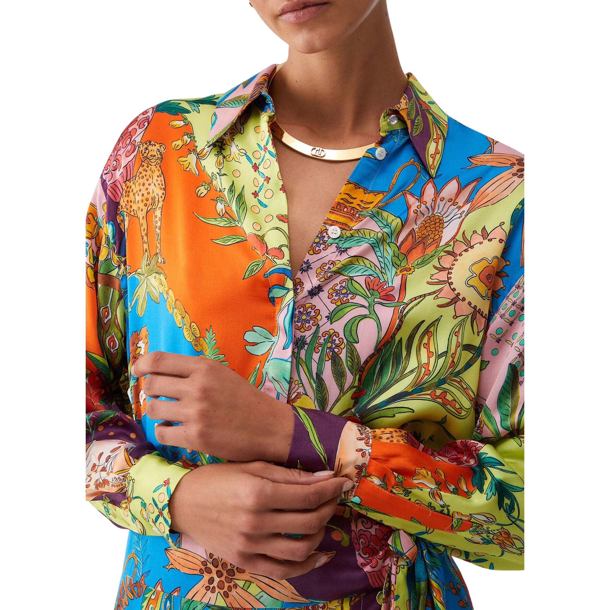 Camicia con stampa multicolore all-over - Image 5
