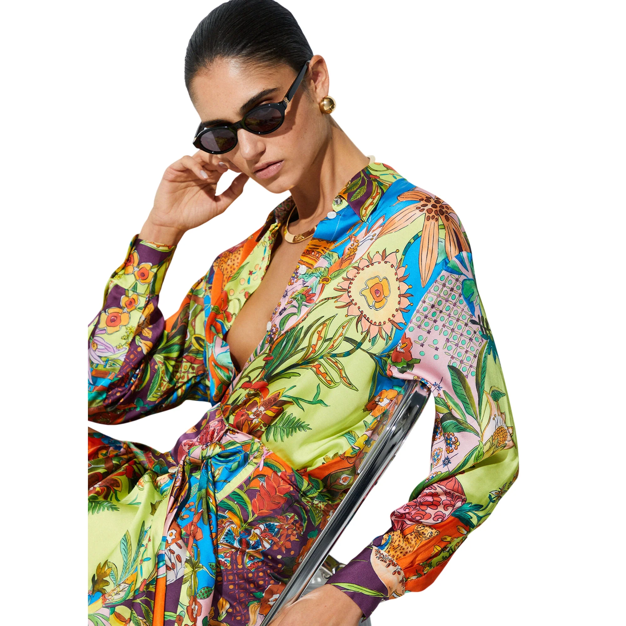 Camicia con stampa multicolore all-over - Image 6
