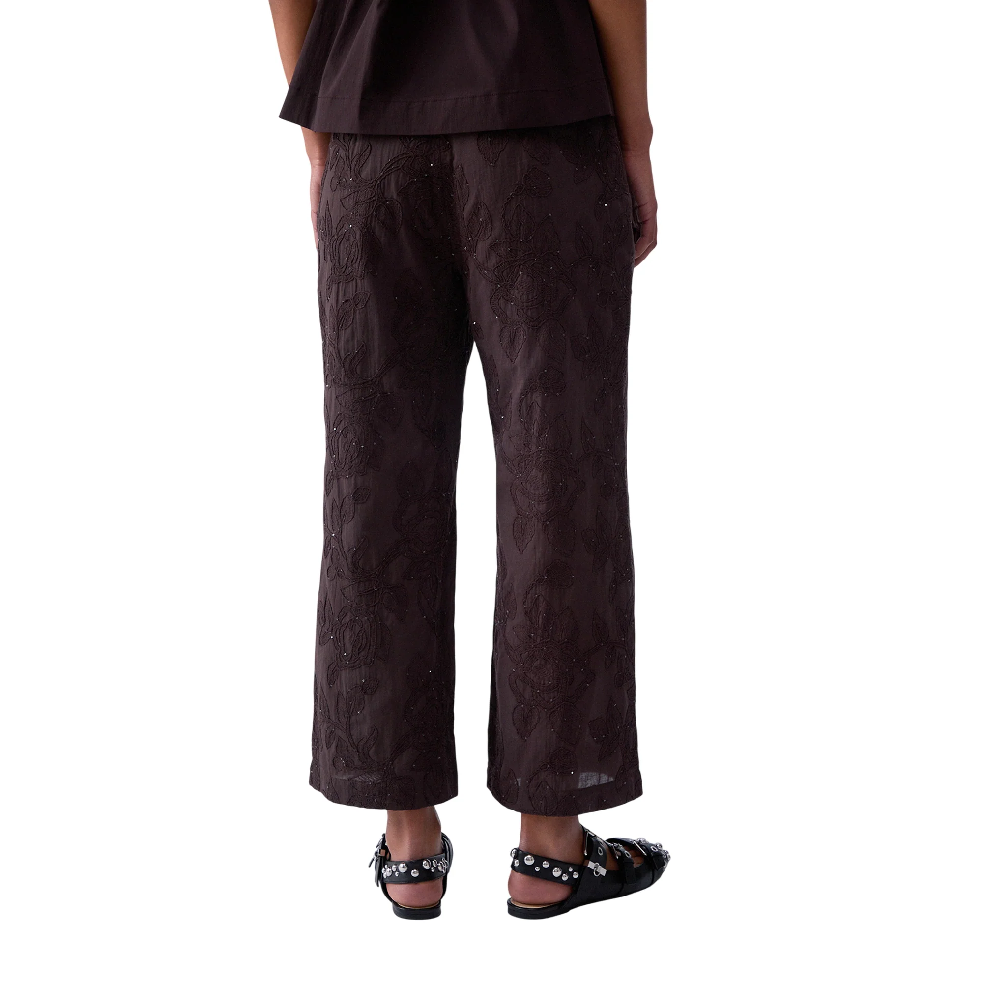 Pantalone Donna con ricami con paillettes - Image 3