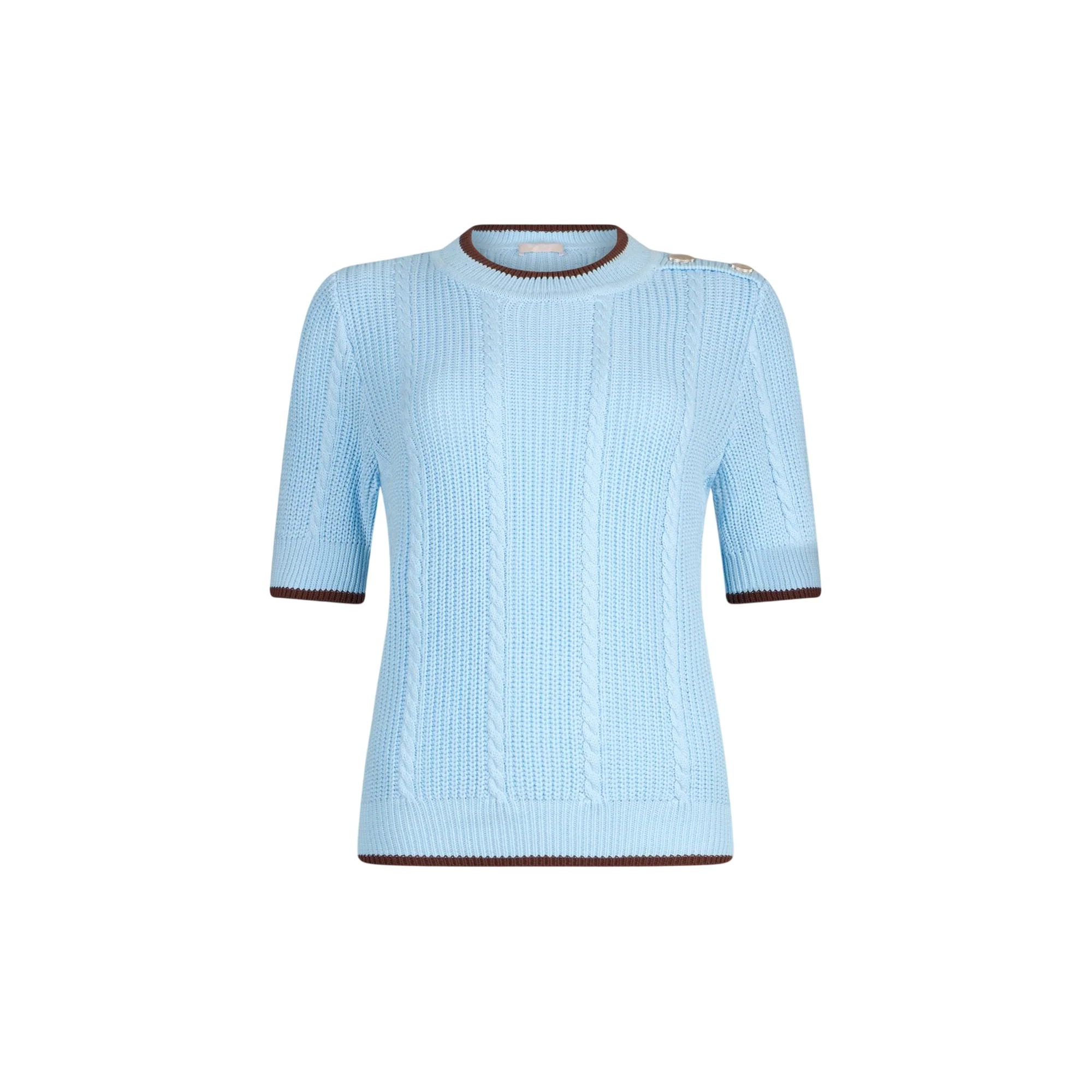 Maglia Donna a mezza manica a trecce