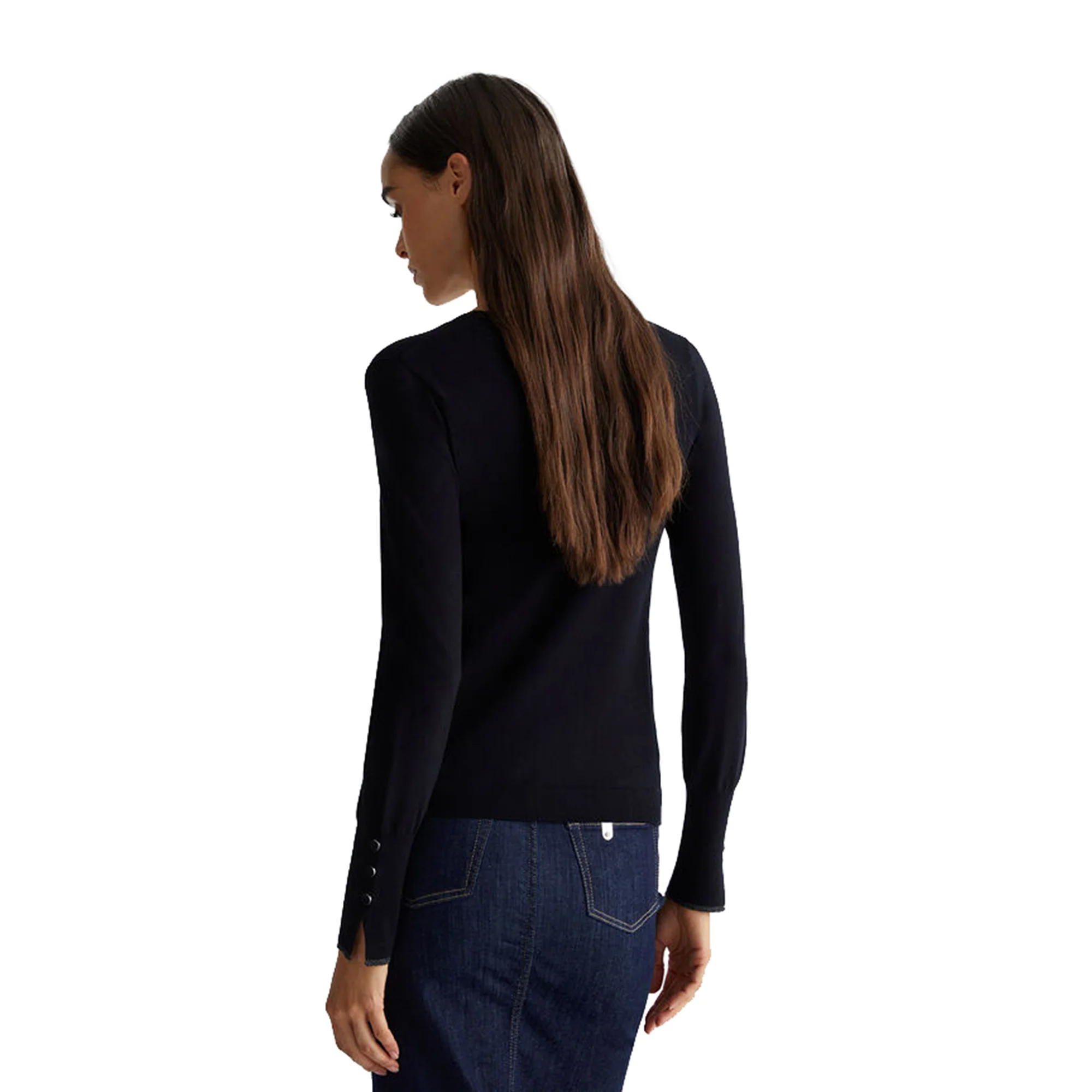 Maglia Donna con polsini ventilati e bottoni - Image 3
