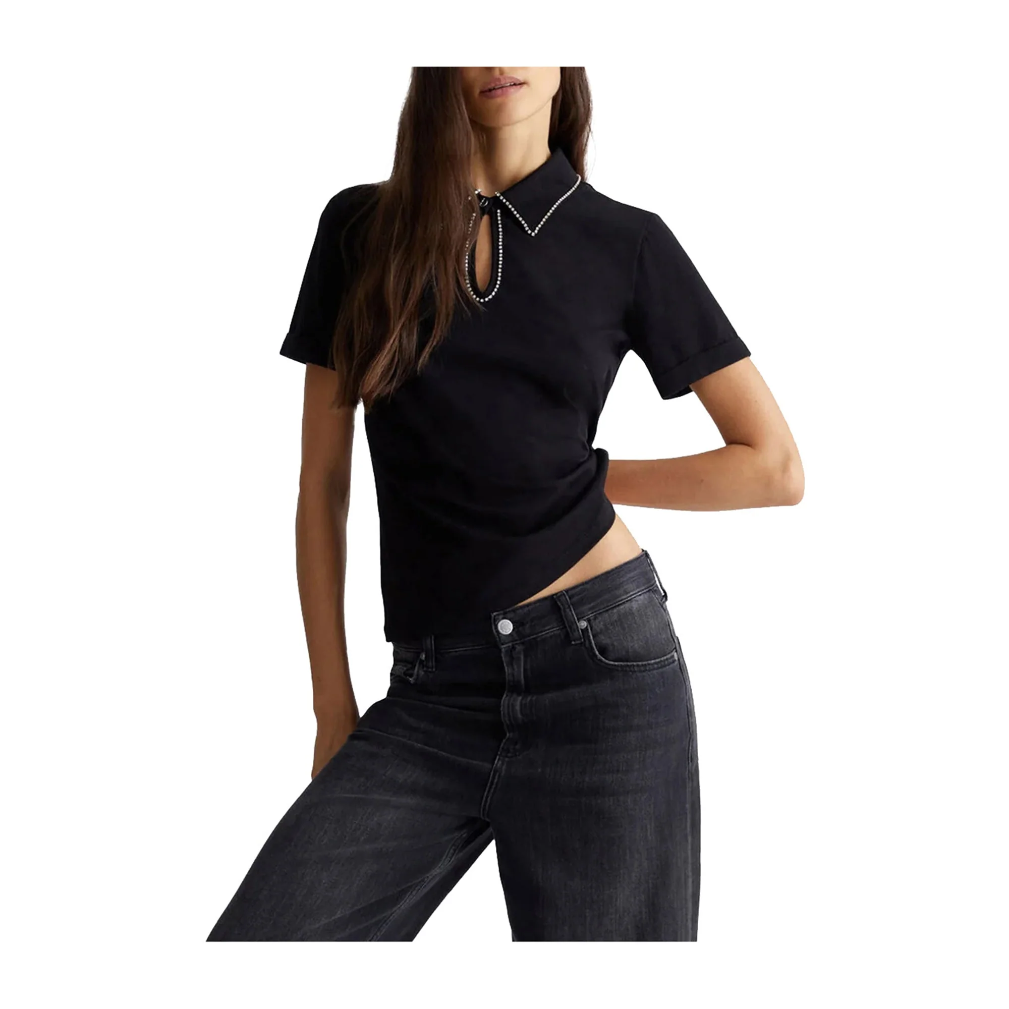 Polo Donna con scollo a goccia - Image 9