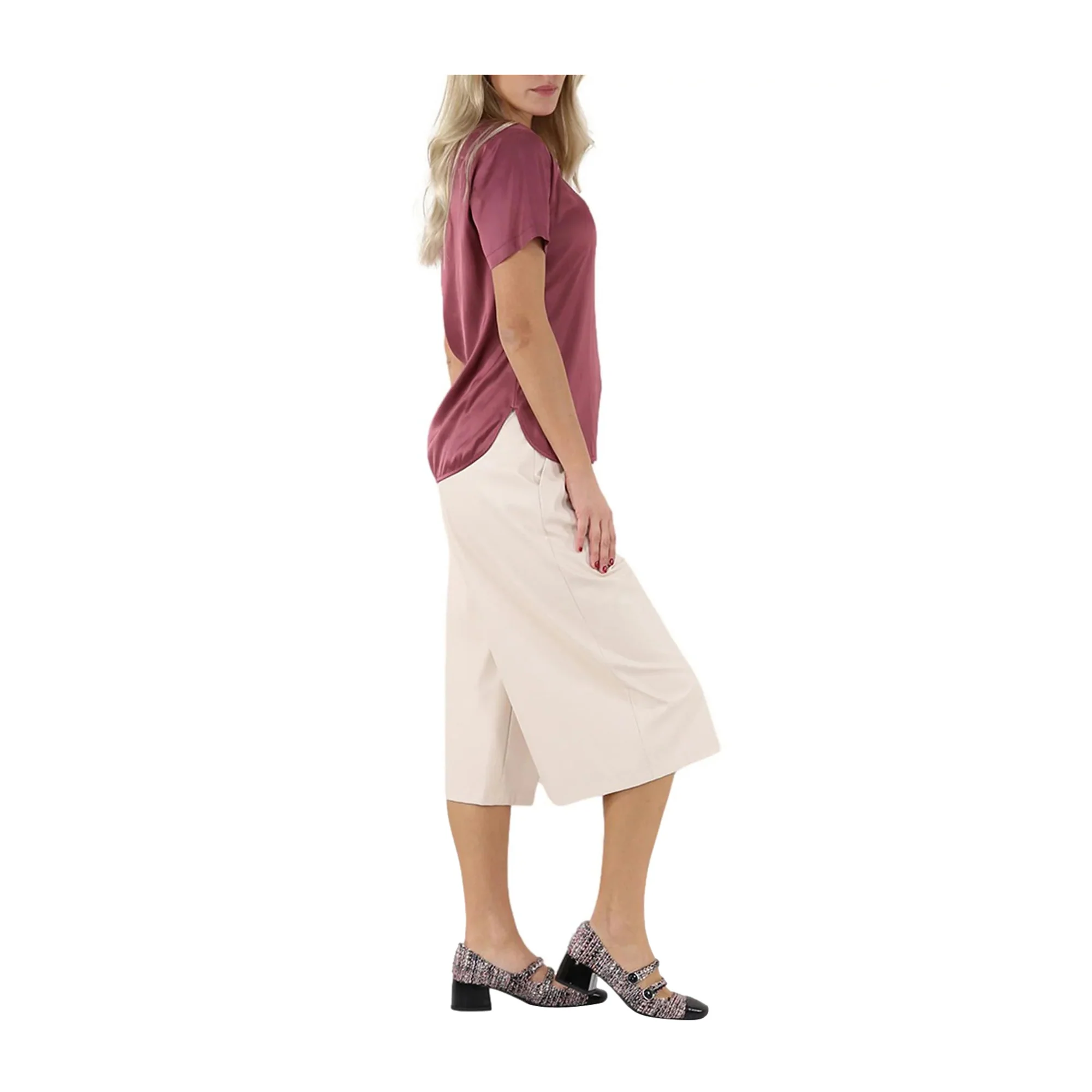 Blusa Donna a girocollo in viscosa - Image 3