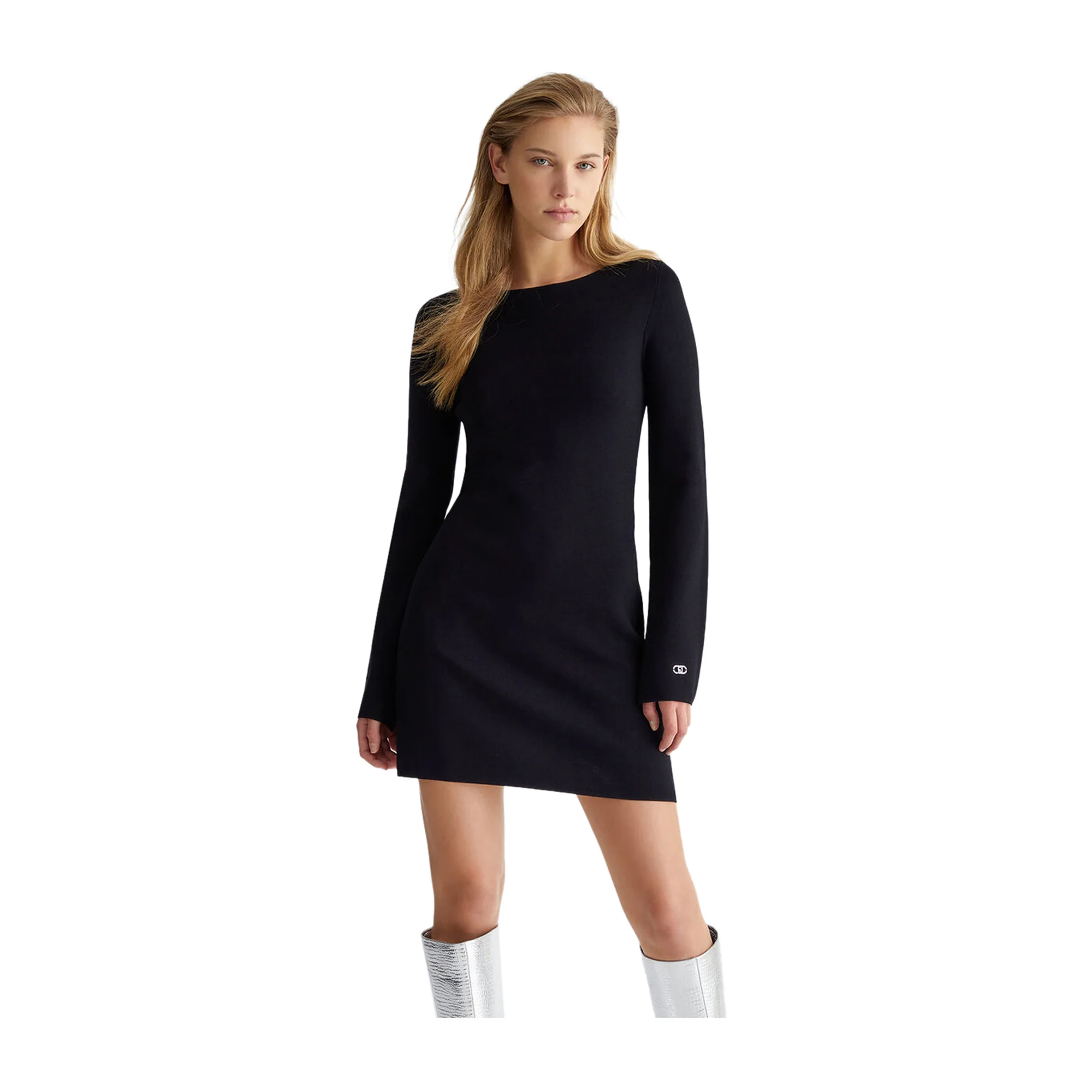 Abito Donna in Maglia Nero - Image 2