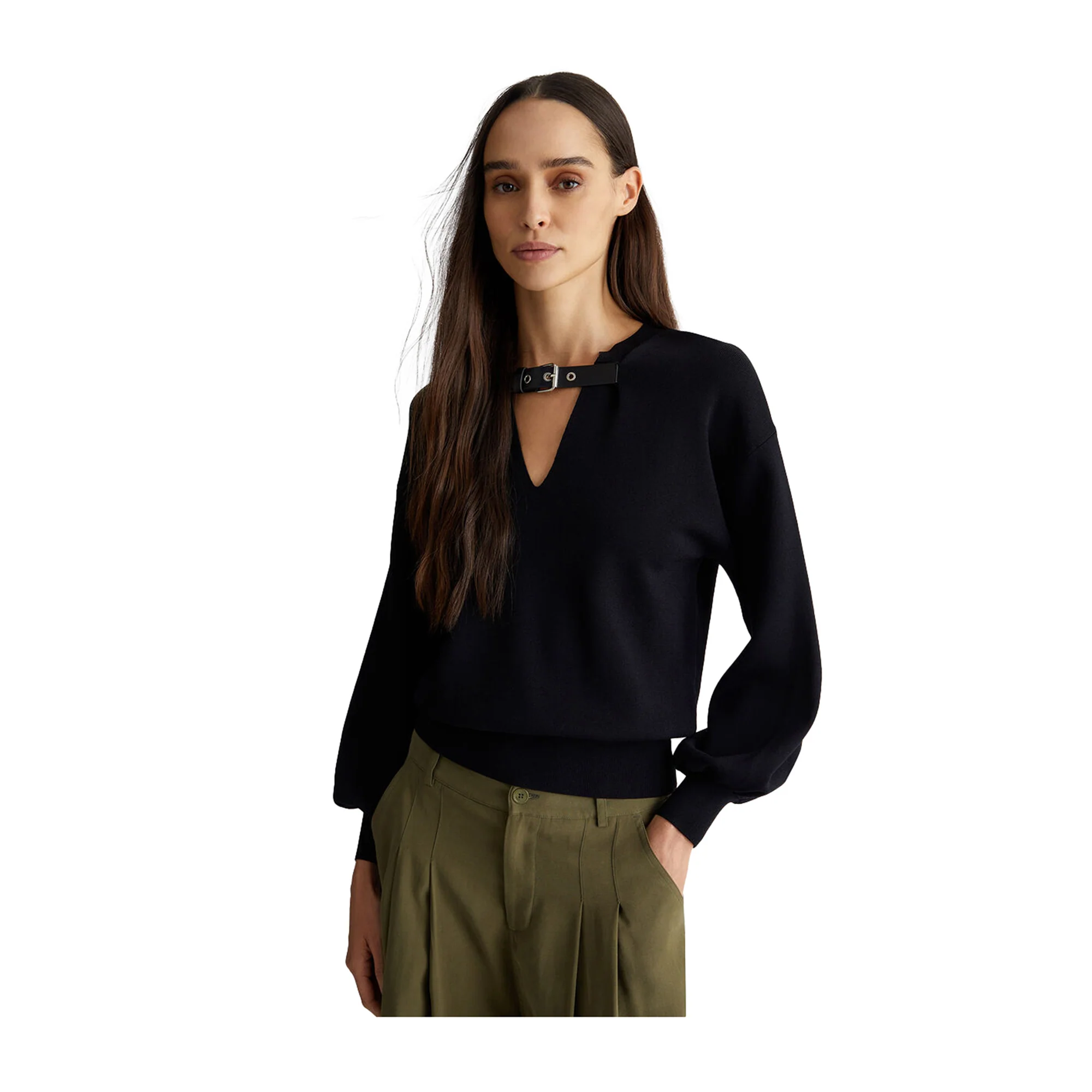 Maglia Donna con cinturino sul davanti - Image 2