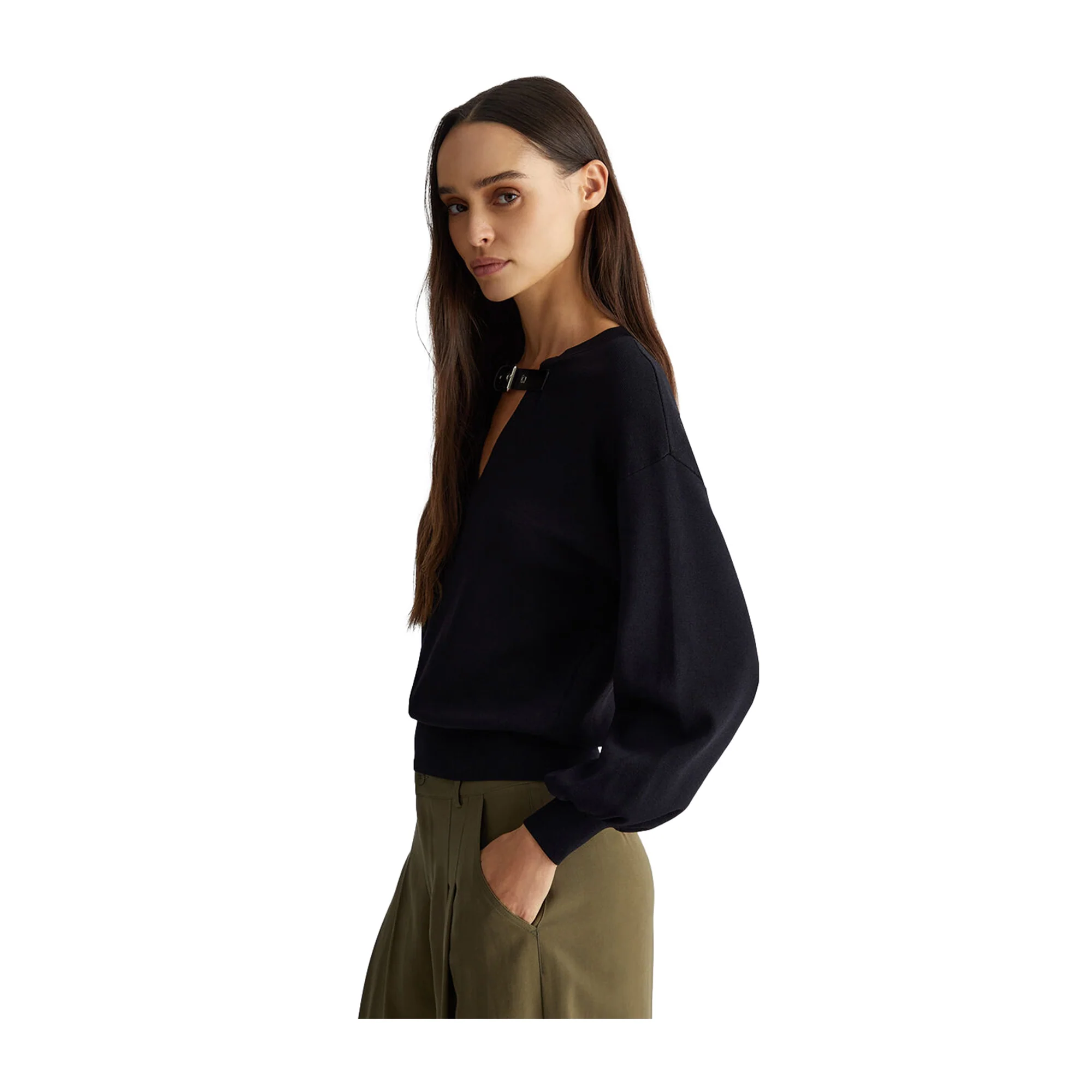 Maglia Donna con cinturino sul davanti - Image 5