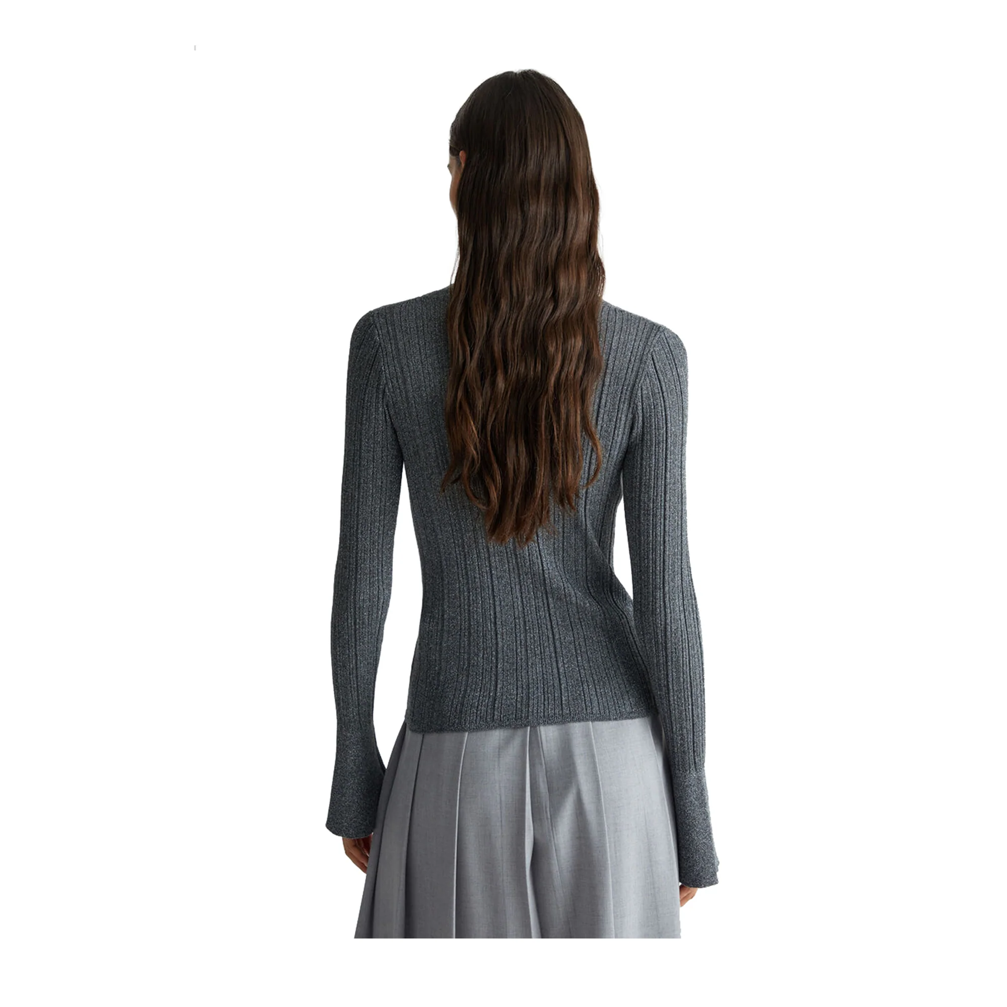 Cardigan Donna in maglia lurex - Image 4