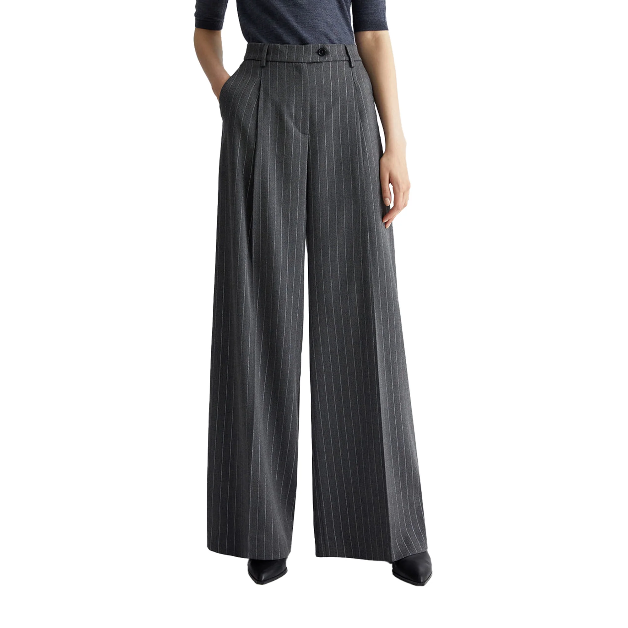Pantaloni Donna a palazzo Gessati - Image 2