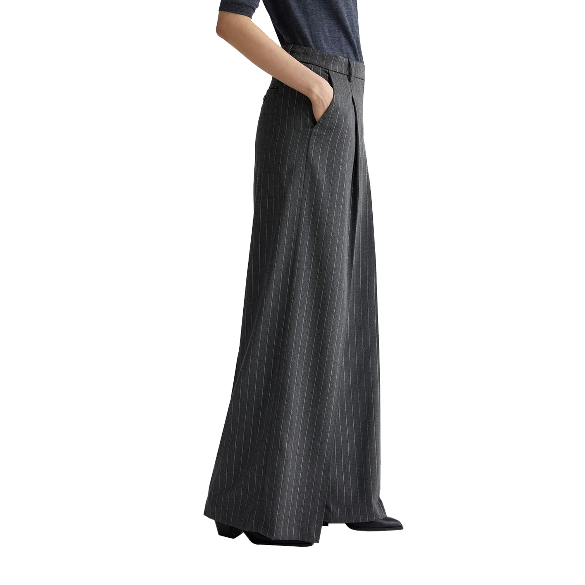 Pantaloni Donna a palazzo Gessati - Image 3