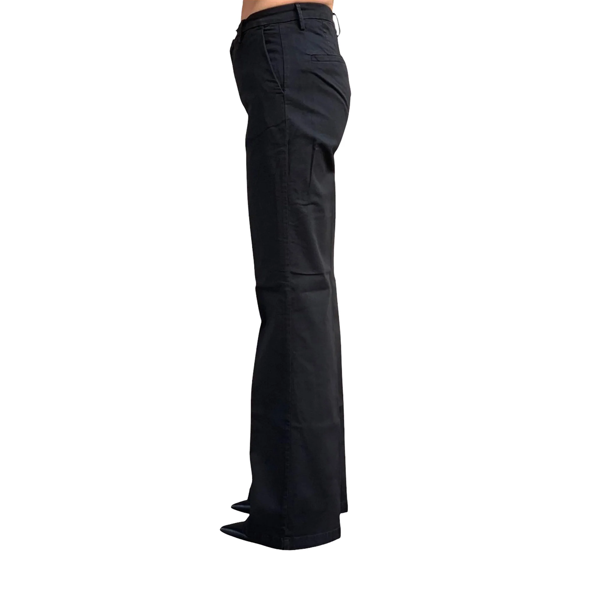 Pantaloni Donna modello Flare Nero - Image 3