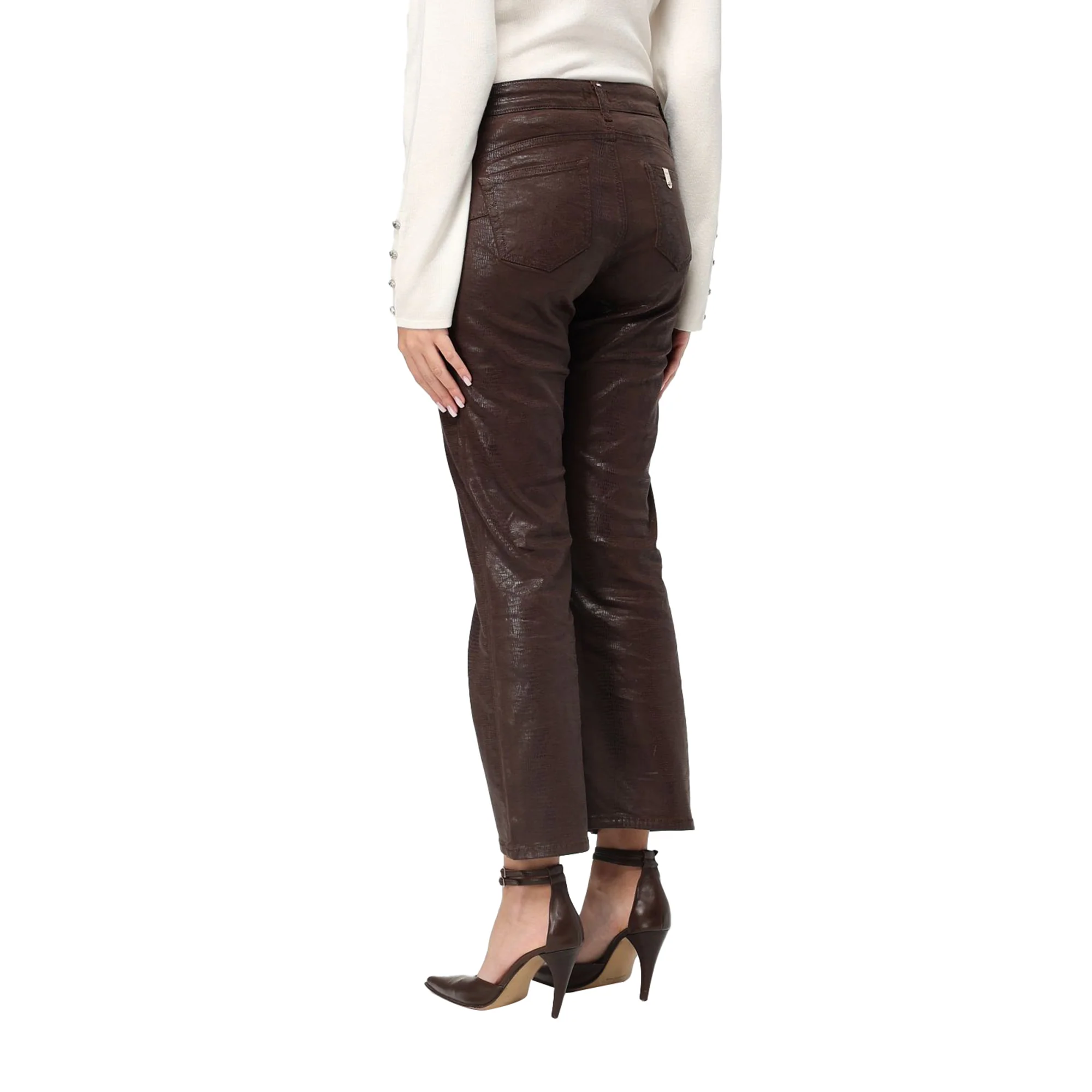 Pantaloni Donna cropped animalier - Image 2