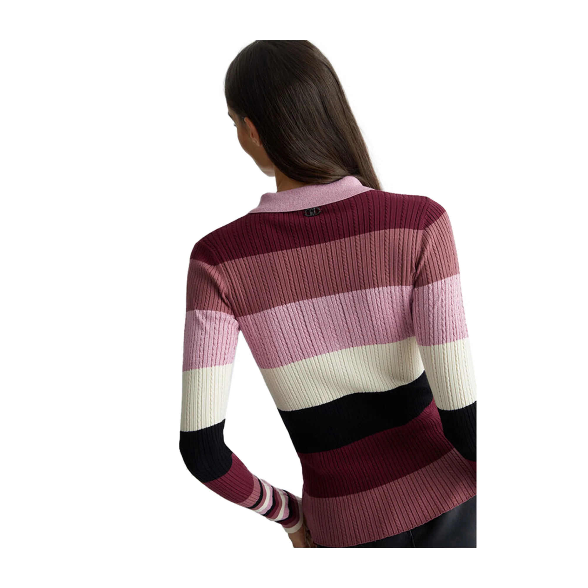 Polo Donna in maglia rigata - Image 4