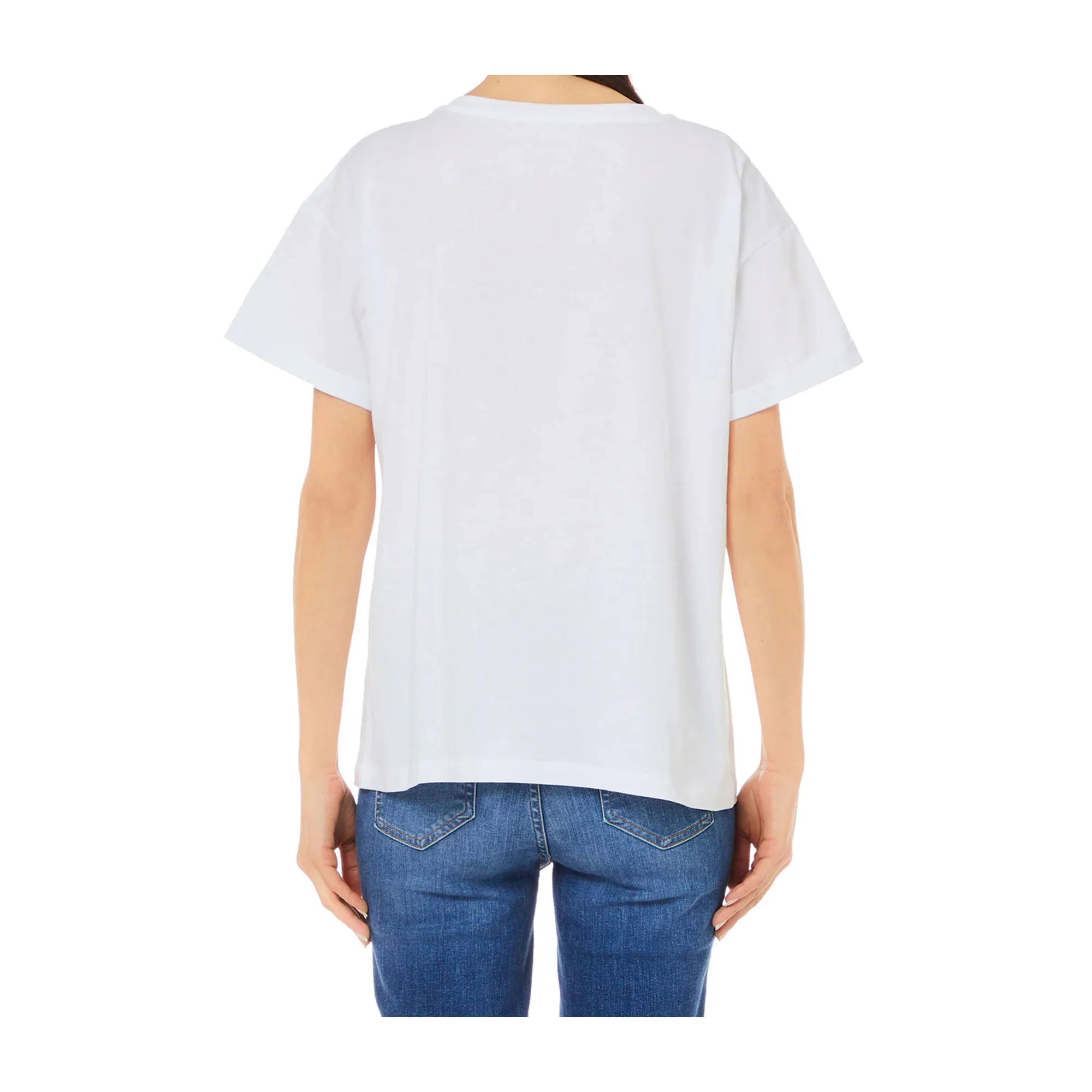 T-shirt Donna con maxi Decorazione sul petto - Image 2