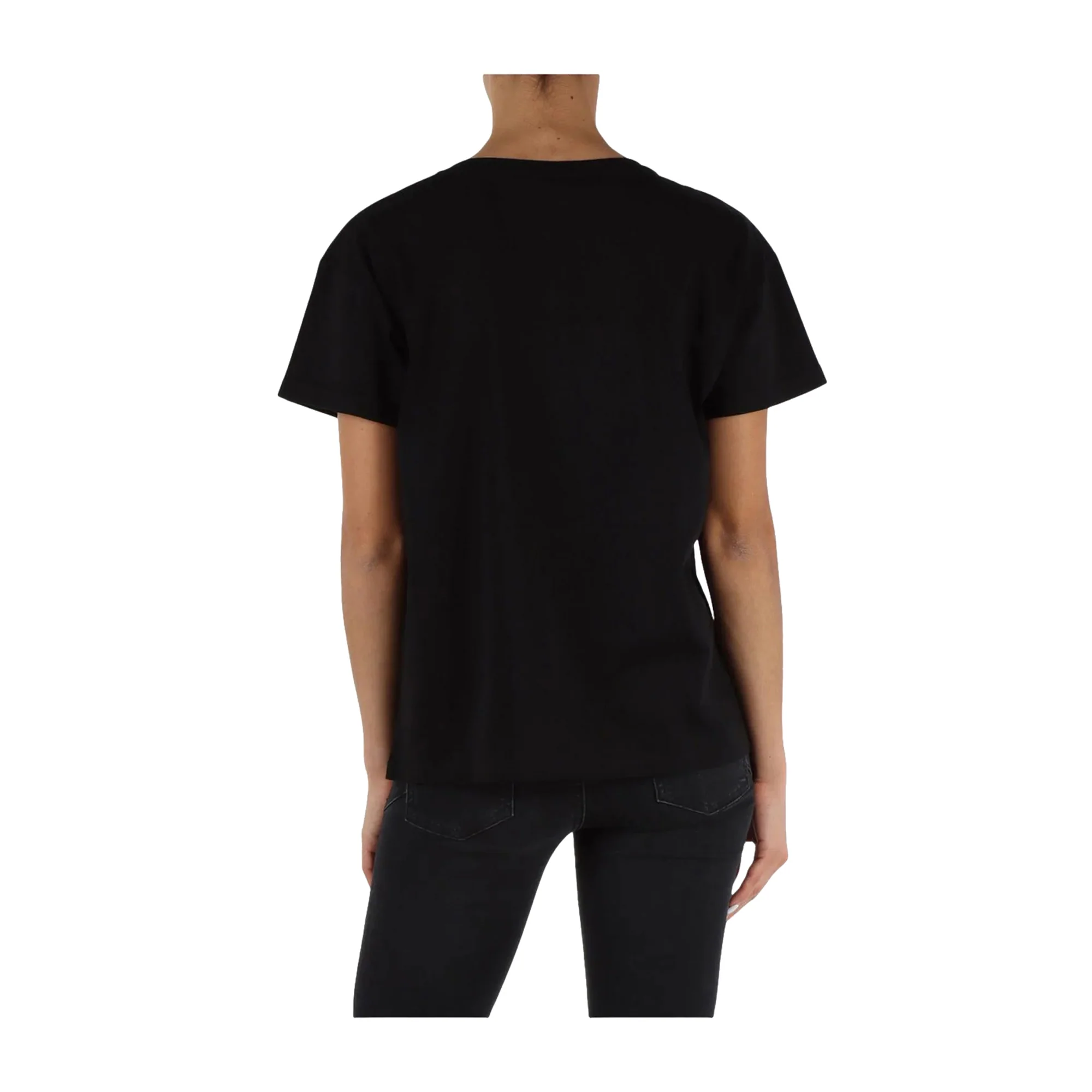 T-shirt Donna con applicazioni Nero - Image 3