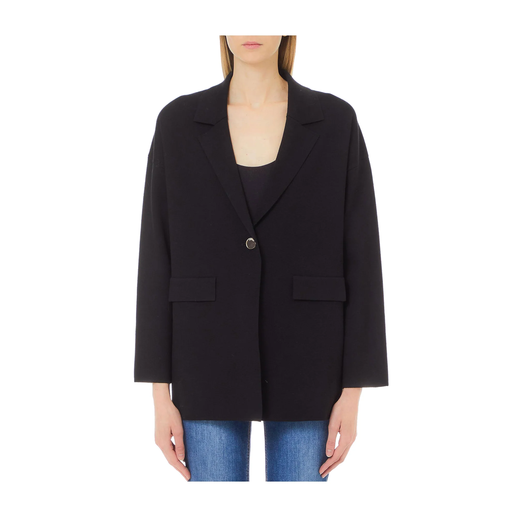 Giacca Blazer Donna dritta nera - Image 2