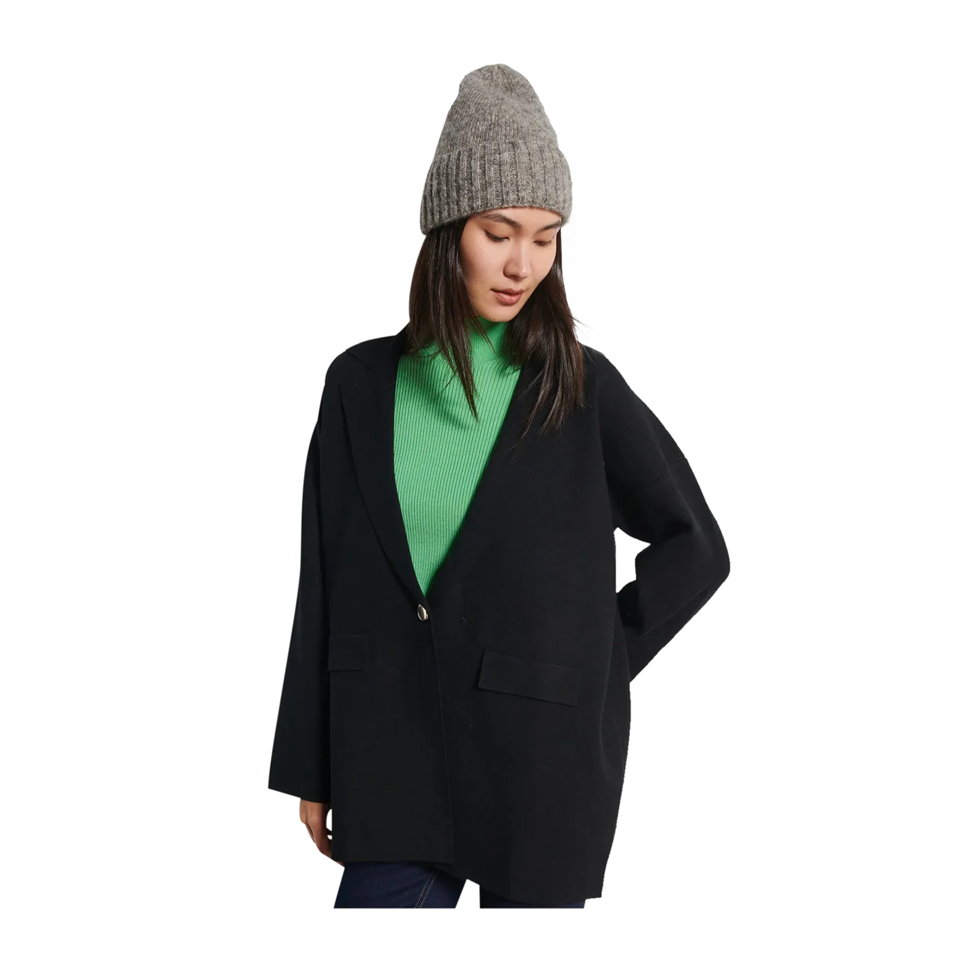 Giacca Blazer Donna dritta nera - Image 5