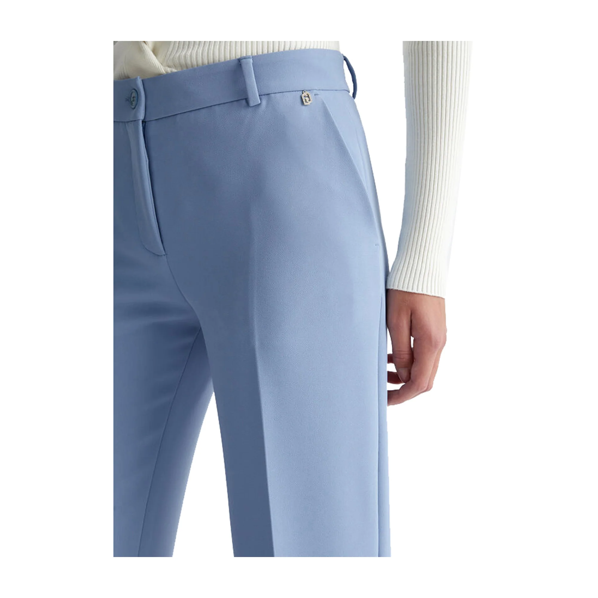 Pantaloni Flare Donna in Crêpe - Image 4