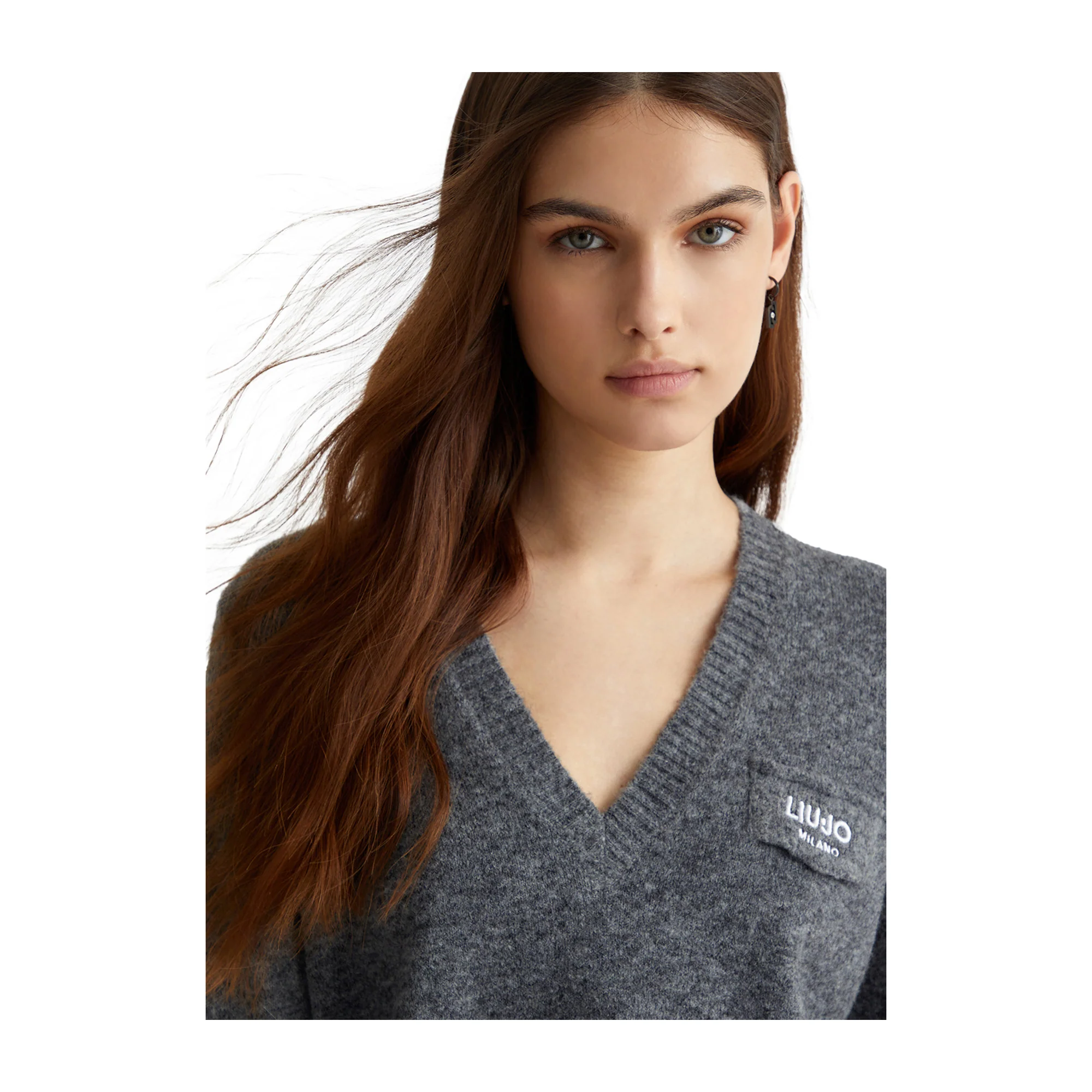 Maglia Donna misto lana e alpaca Grigio - Image 4