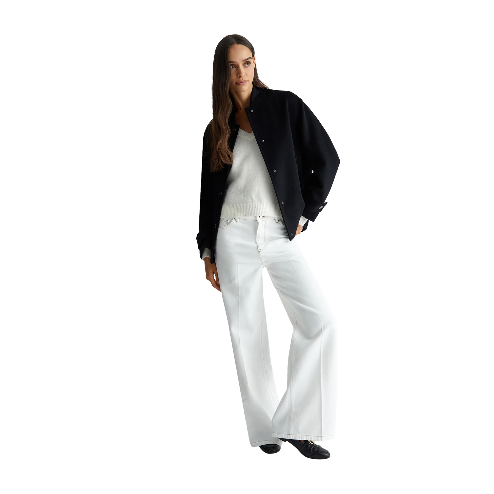 Maglia Donna misto lana e alpaca Bianco - Image 6