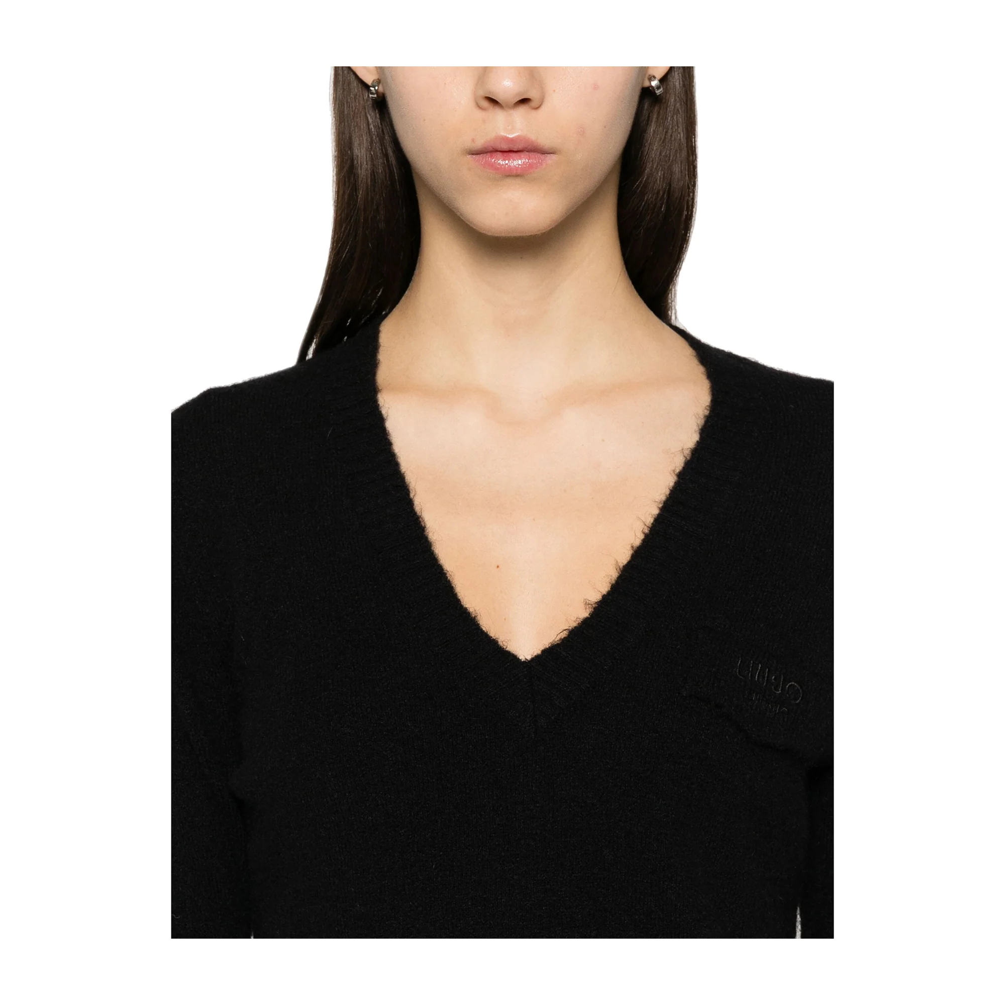 Maglia Donna misto lana e alpaca Nero - Image 4