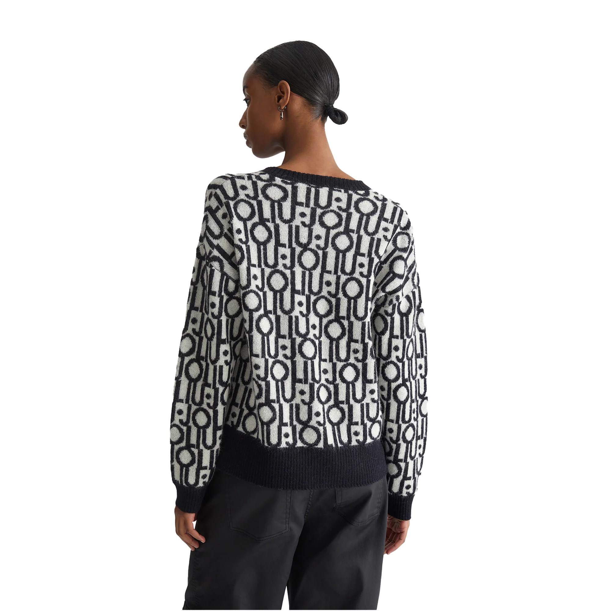 Maglia con logo jacquard - Image 3