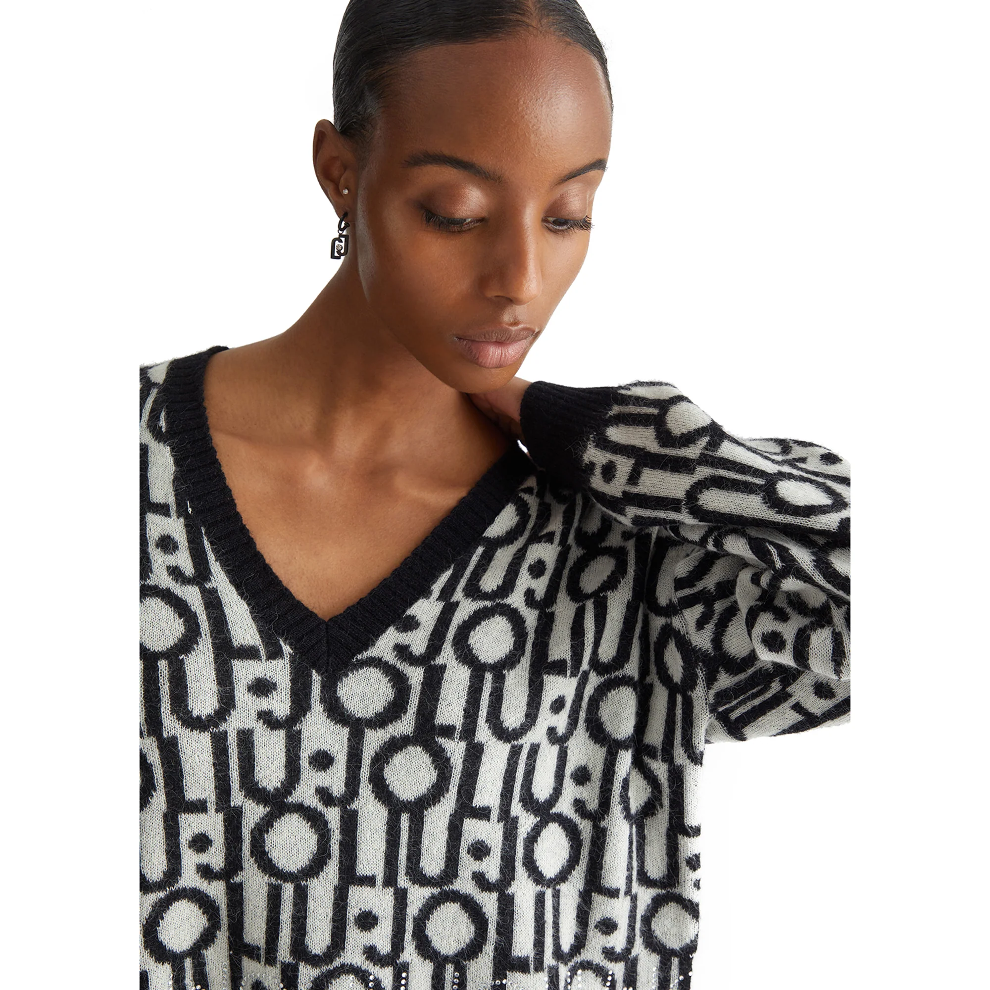 Maglia con logo jacquard - Image 4