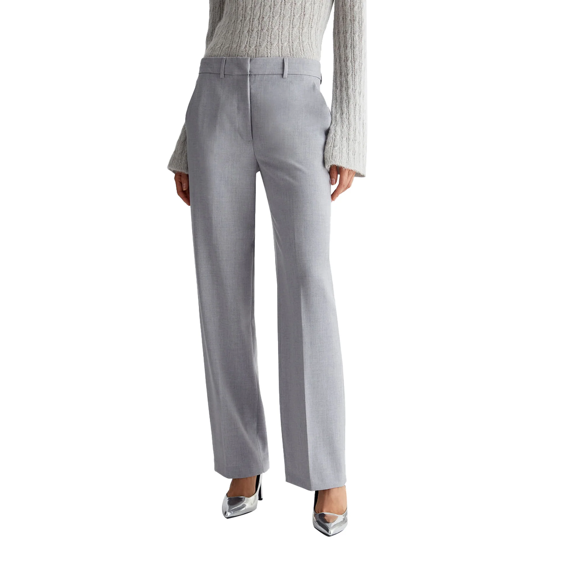 Pantaloni Donna chino in twill Grigio - Image 2
