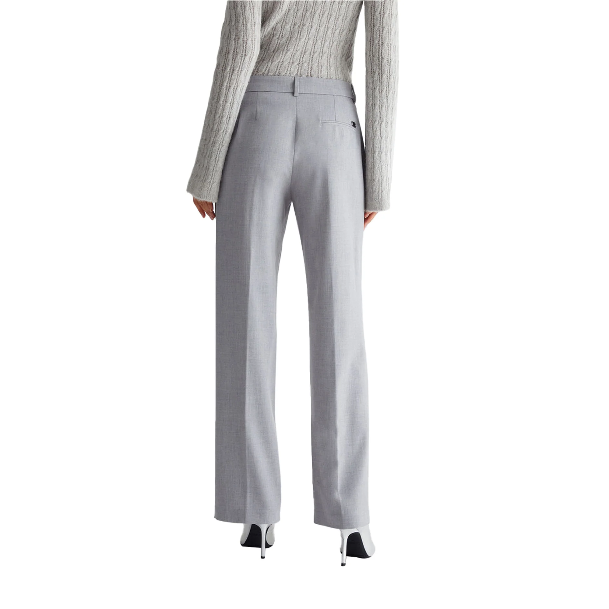 Pantaloni Donna chino in twill Grigio - Image 4