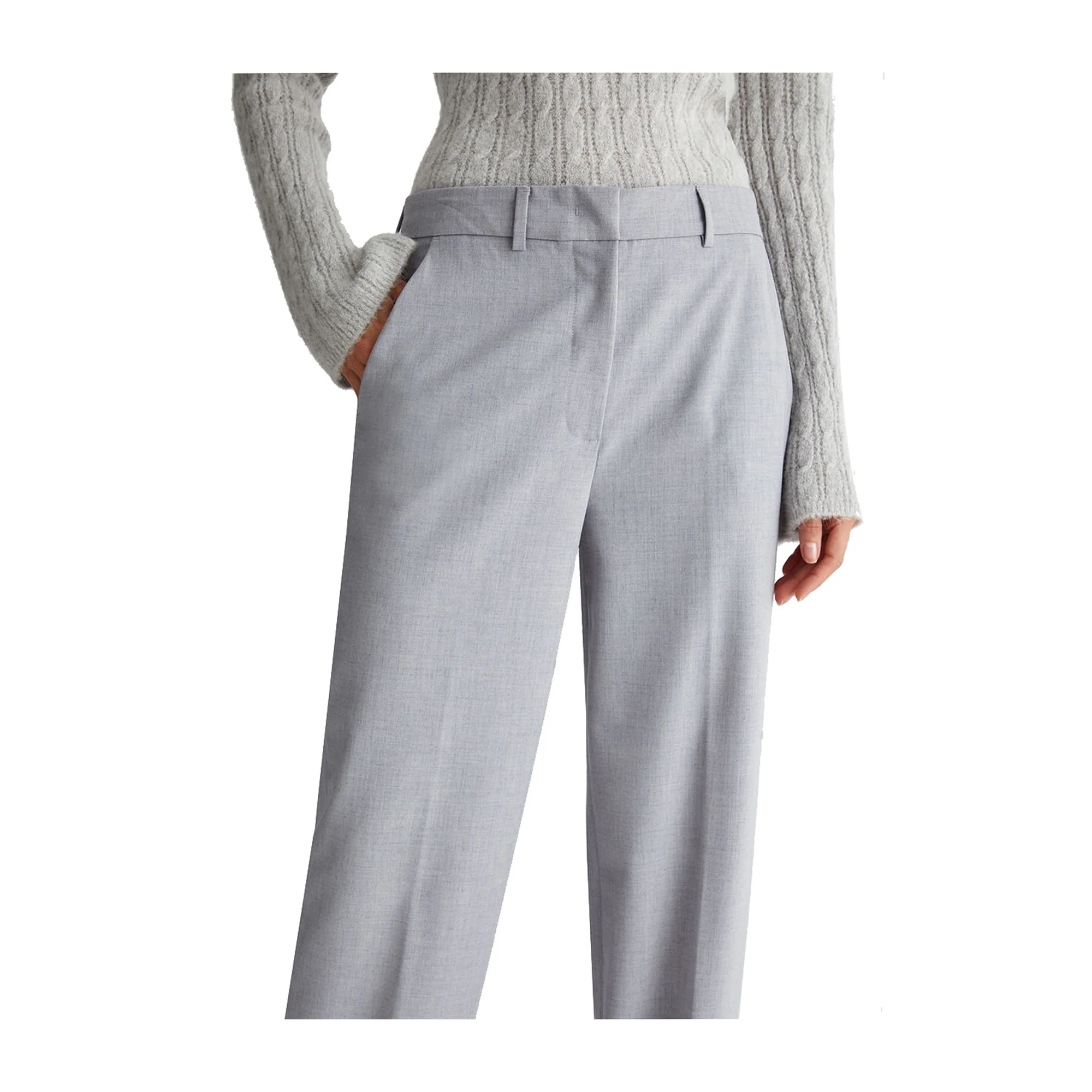 Pantaloni Donna chino in twill Grigio - Image 5