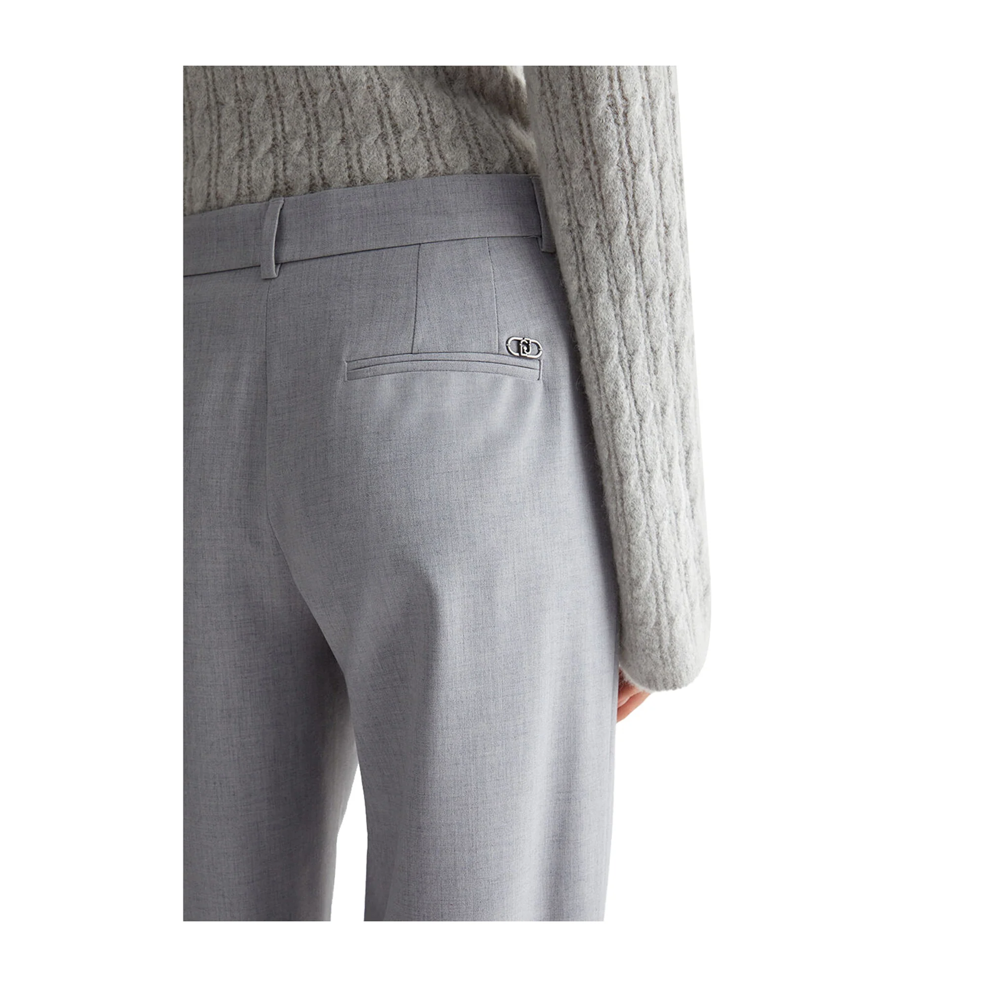 Pantaloni Donna chino in twill Grigio - Image 6