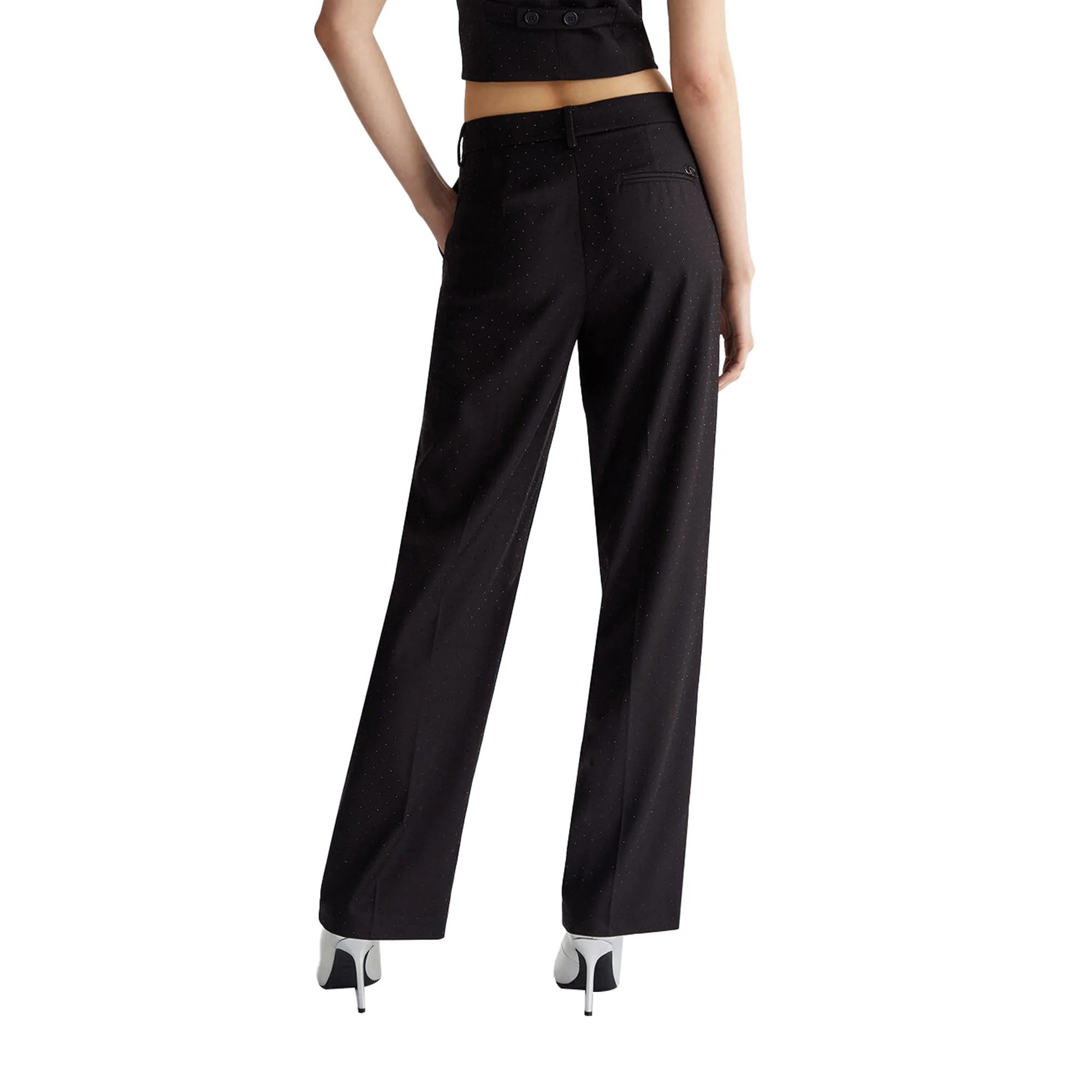 Pantaloni Donna chino in twill Nero - Image 4