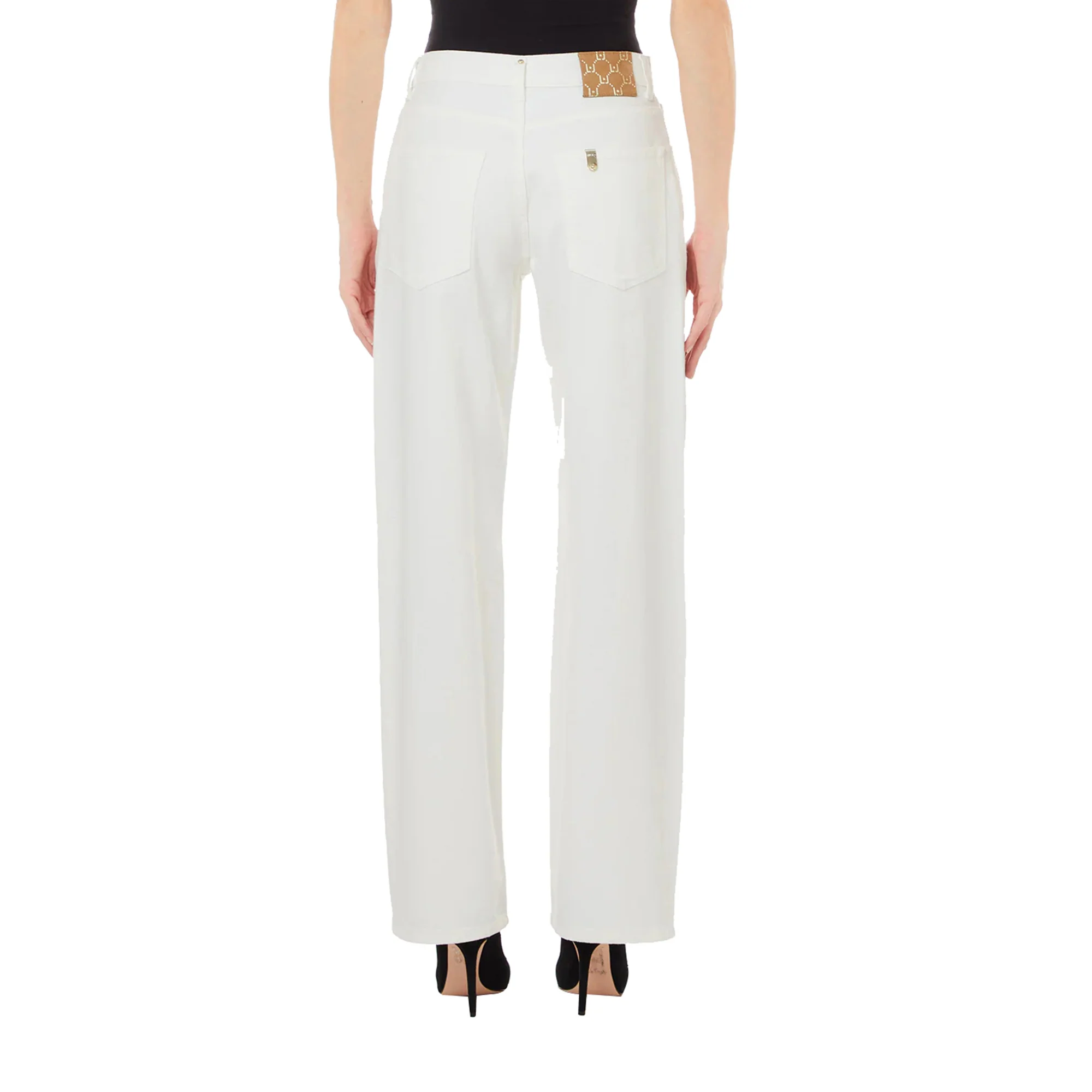 Pantaloni Donna modello straight Bianco - Image 2