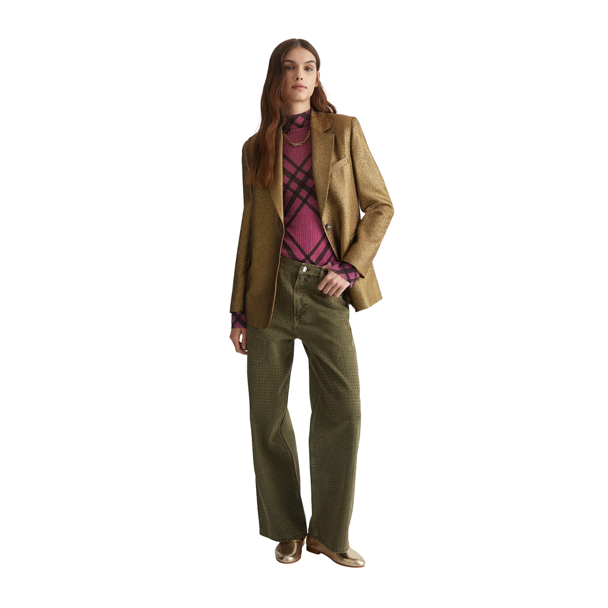 Giacca Donna in lurex Oro - Image 5