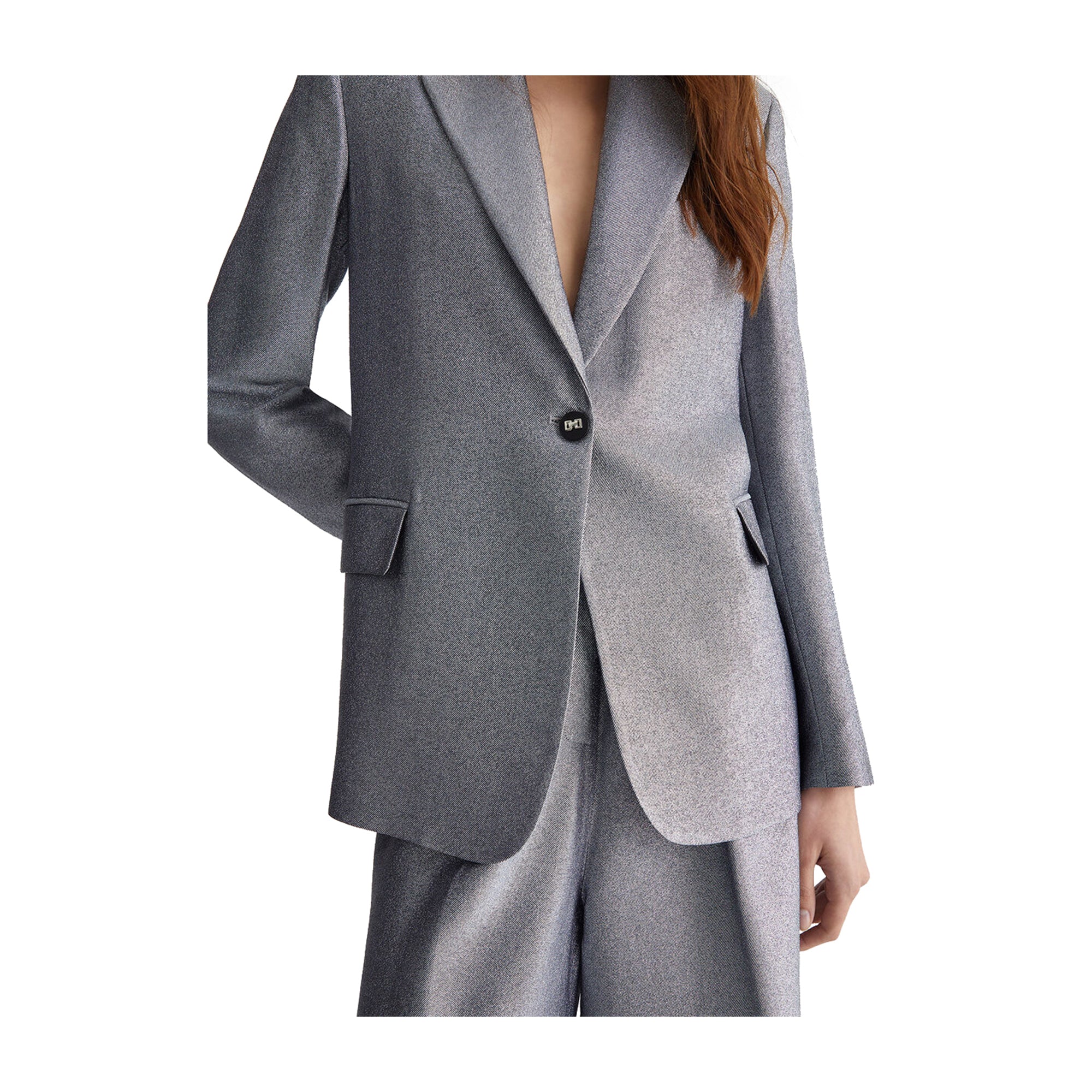 Giacca Donna in lurex argento - Image 6
