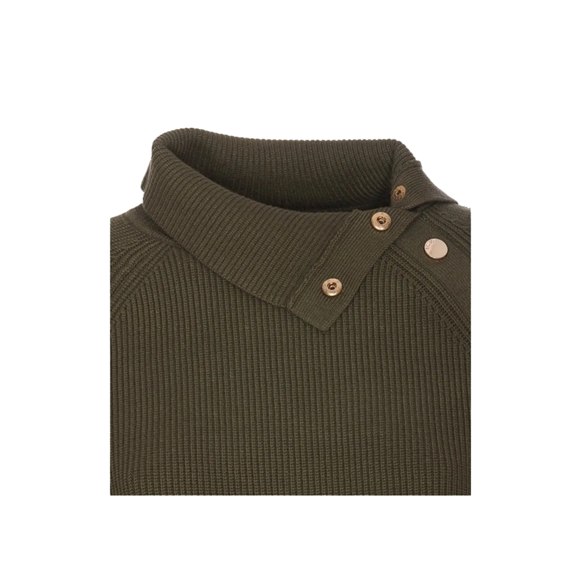 Maglia Donna con bottoni e tasca Verde - Image 3