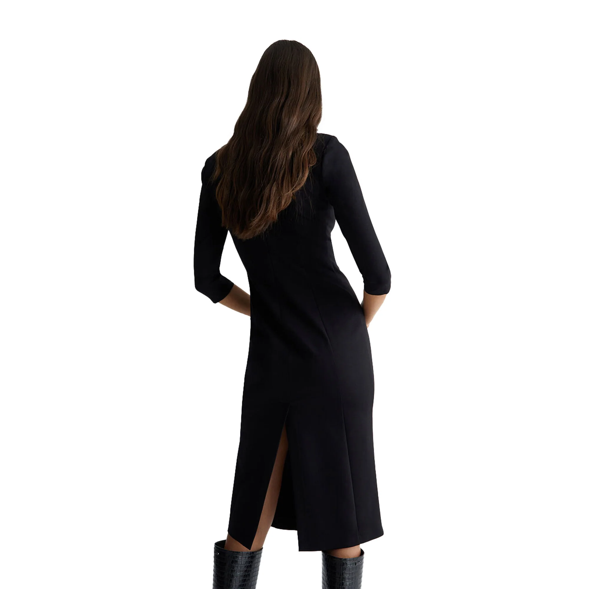 Abito Stretch Donna a tubino nero - Image 4