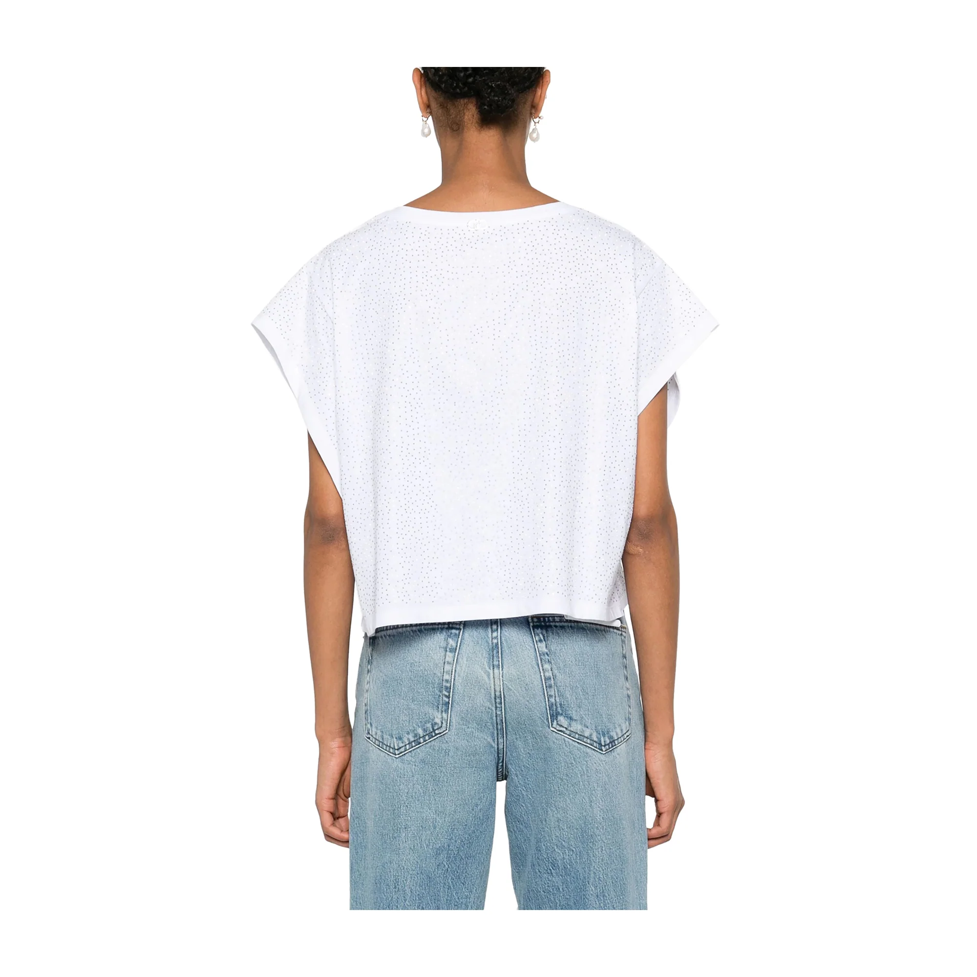 T-shirt Donna decorata con strass - Image 3