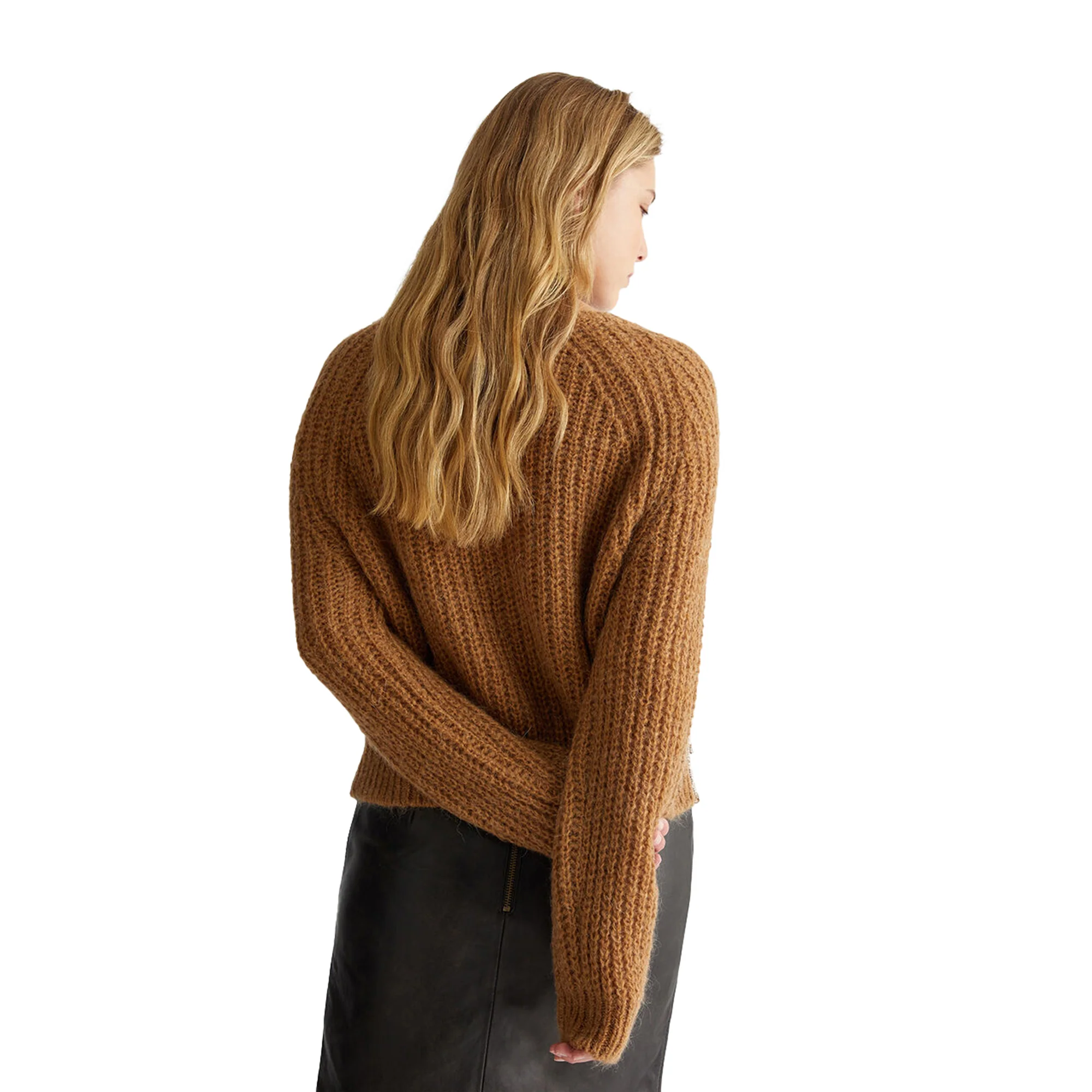 Maglia Donna in misto alpaca Marrone - Image 4