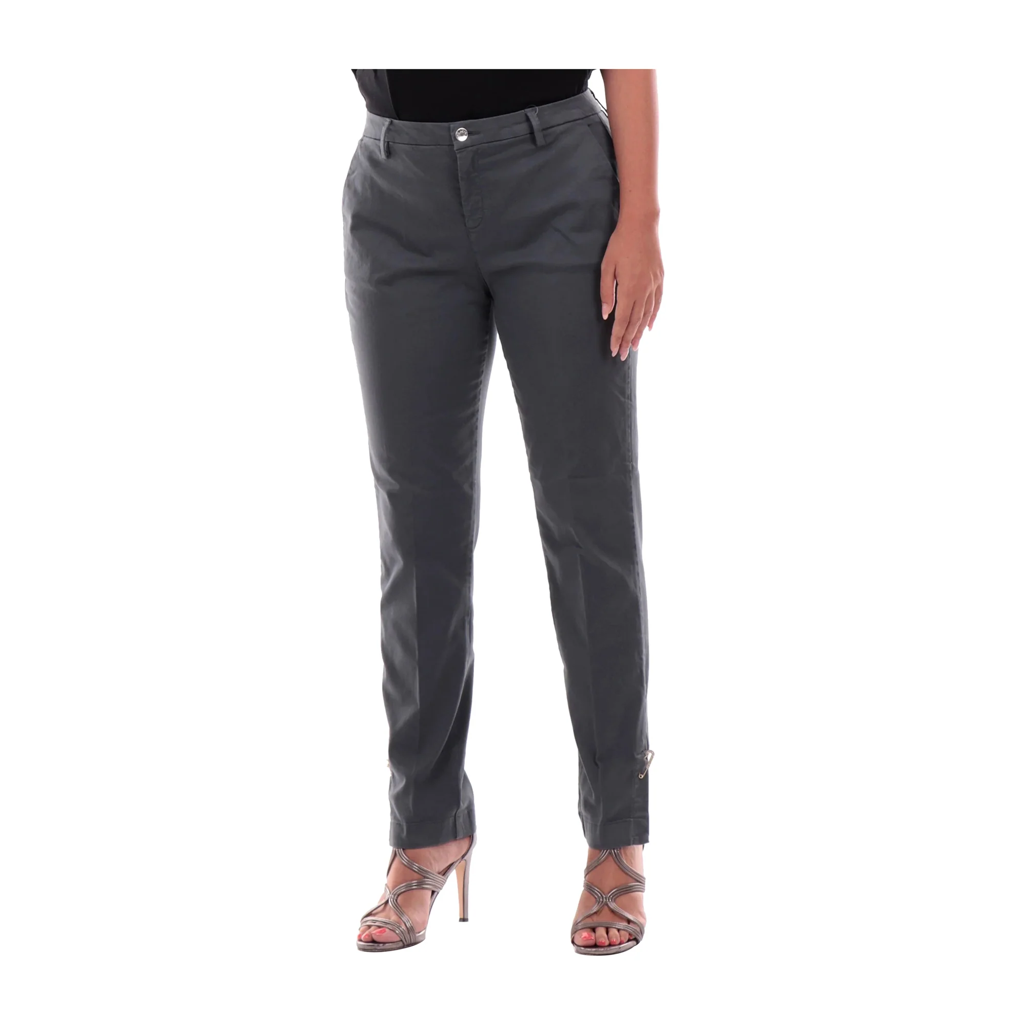 Pantaloni Donna con spilla decorativa